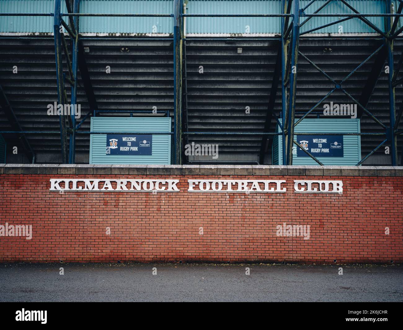 Le club de football de Kilmarnock, connu sous le nom de Killie, est une équipe de football professionnelle écossaise basée dans la ville de Kilmarnock, dans l'East Ayrshire. Banque D'Images