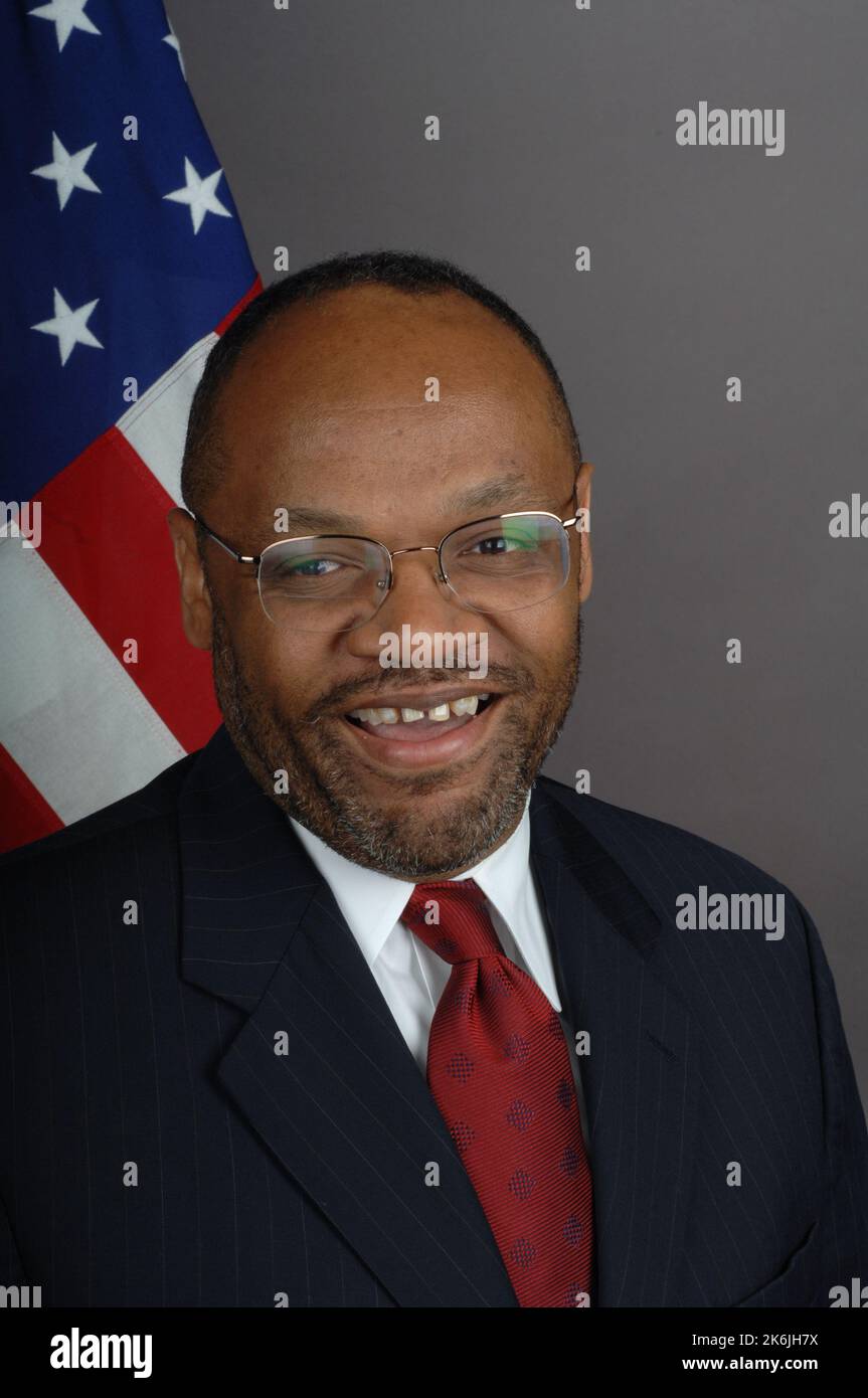 Portrait officiel d'Eric Bost, États-Unis Ambassadeur désigné en Afrique du Sud Banque D'Images