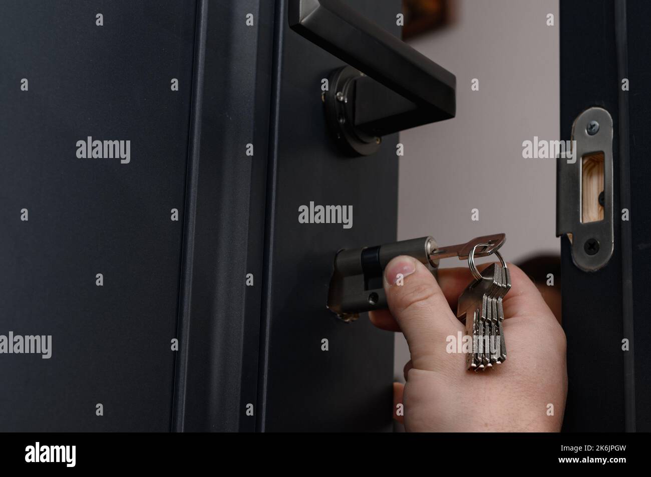 Cylindre De Serrure BEST SFIC 7 Goupilles - Noyau Interchangeable à Clé, 3 Clés Fournies