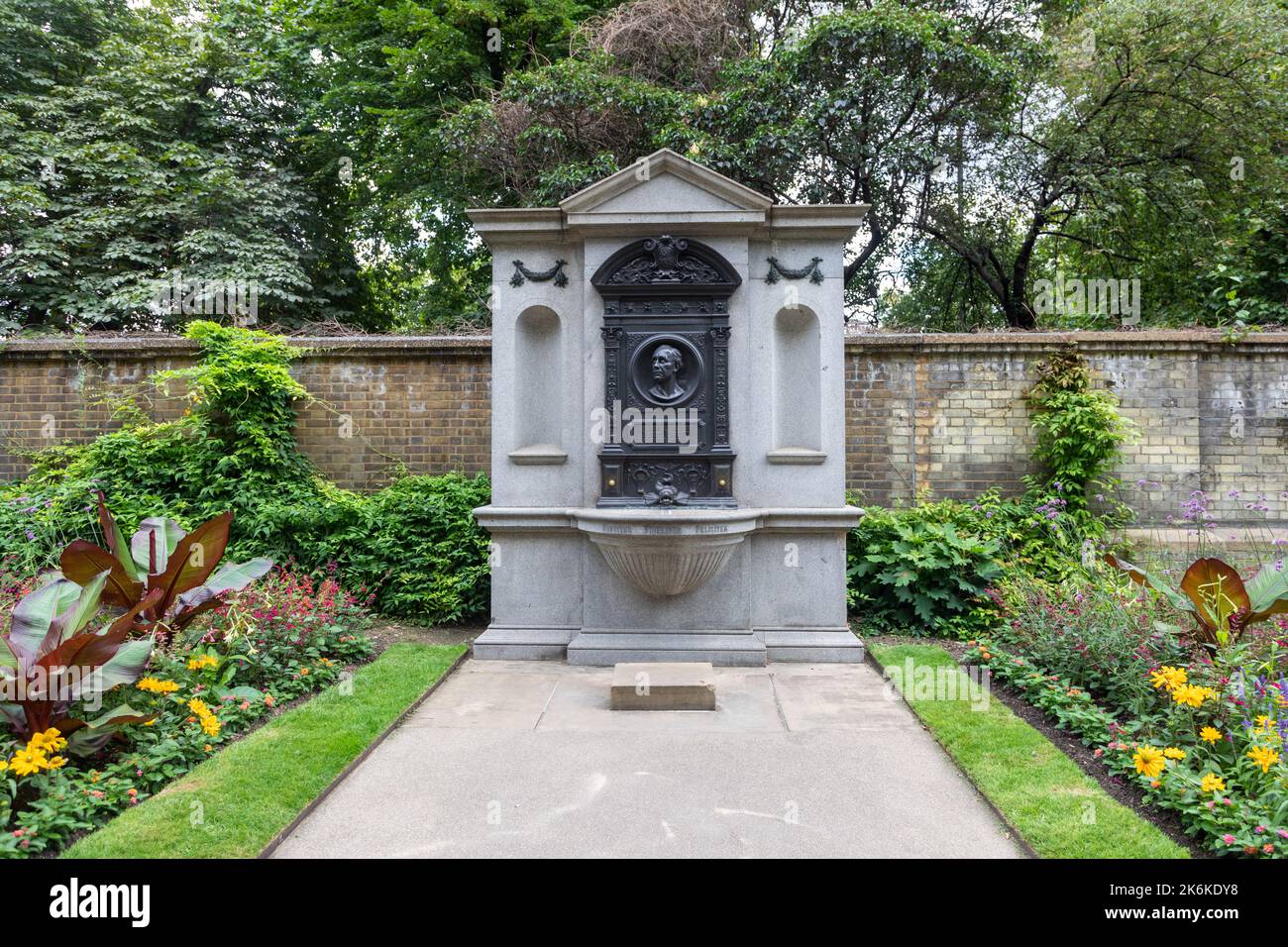 Le monument Henry Fawcett dans le Victorian Embankment Gardens Londres Royaume-Uni Banque D'Images