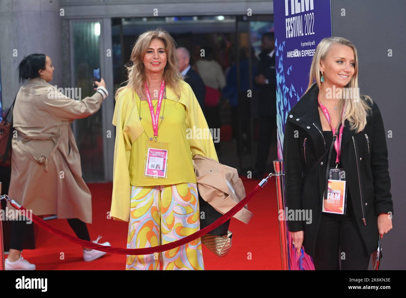 Londres, Royaume-Uni. 14th octobre 2022. Shahla Fallah est une célébrité designer de la mode pour le tapis rouge arrive à la She Sad - BFI London film Festival's - Gala International Premiere, le 14 octobre 2022, Angleterre, Londres, Royaume-Uni. Crédit : voir Li/Picture Capital/Alamy Live News Banque D'Images