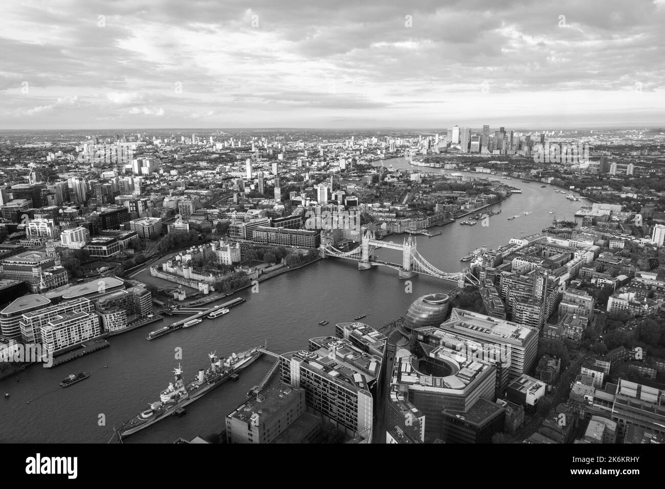 Vue sur la ville de Londres depuis le jardin Banque D'Images