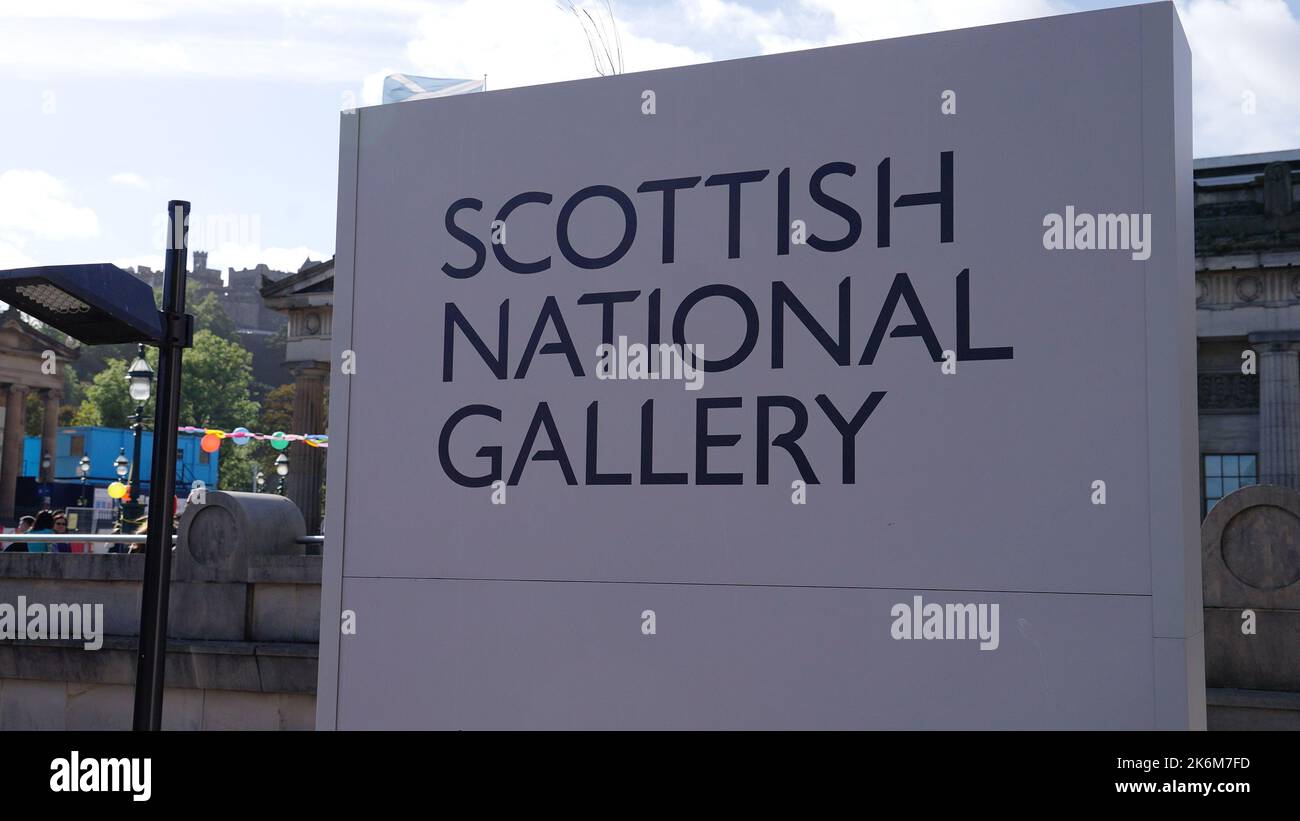 Scottish National Gallery - EDIMBOURG, ECOSSE - 04 OCTOBRE 2022 Banque D'Images