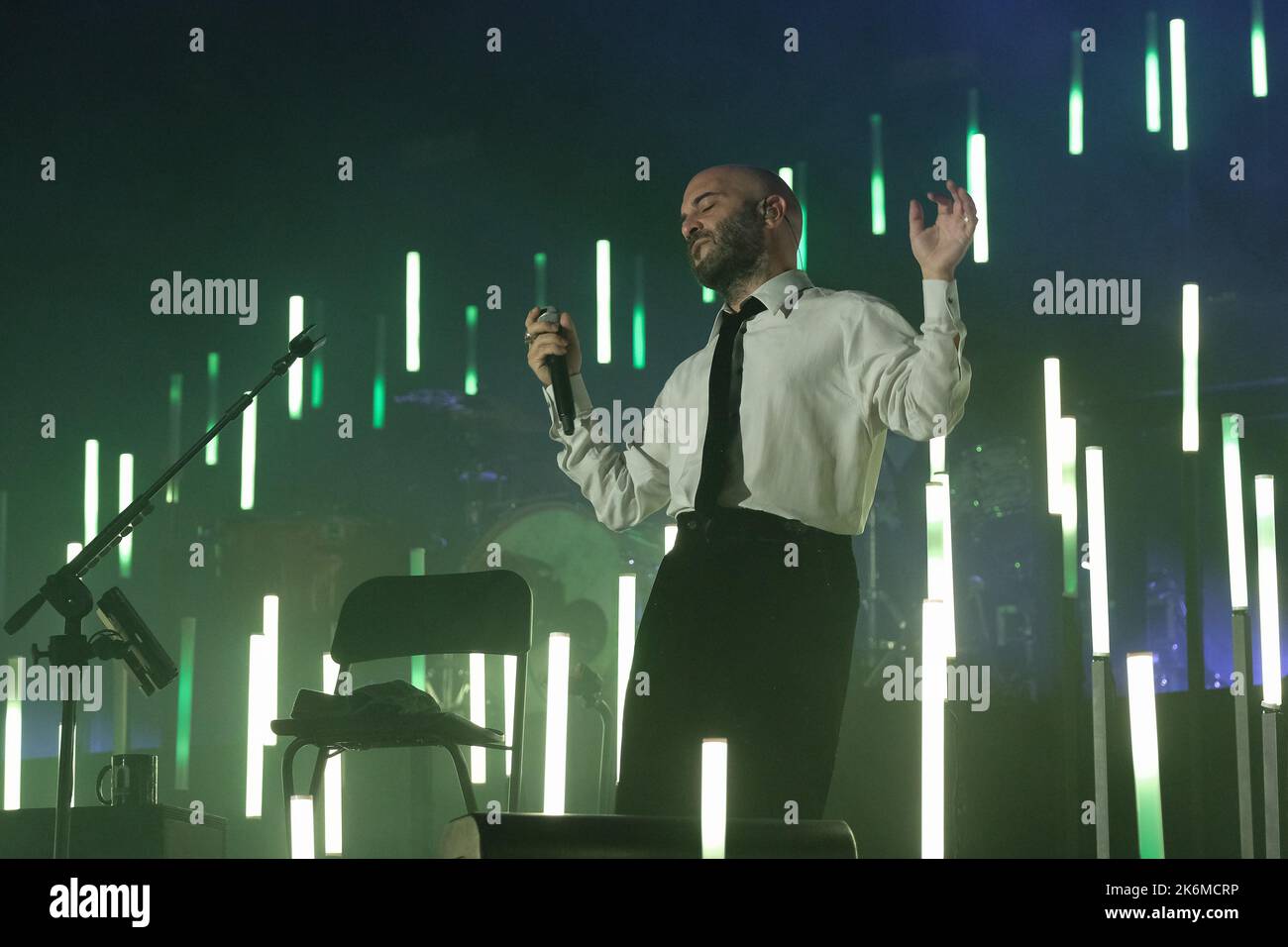 Brixia, Italie. 14th octobre 2022. Le groupe italien de Negramaro lors de leurs spectacles en direct au Gran Teatro Morato pour leur Unplugged European Tour 2022 Banque D'Images