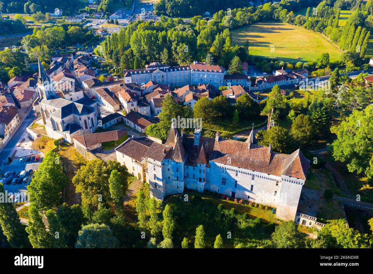 Commune de Château l'eveque dans le département de la Dordogne, France Banque D'Images