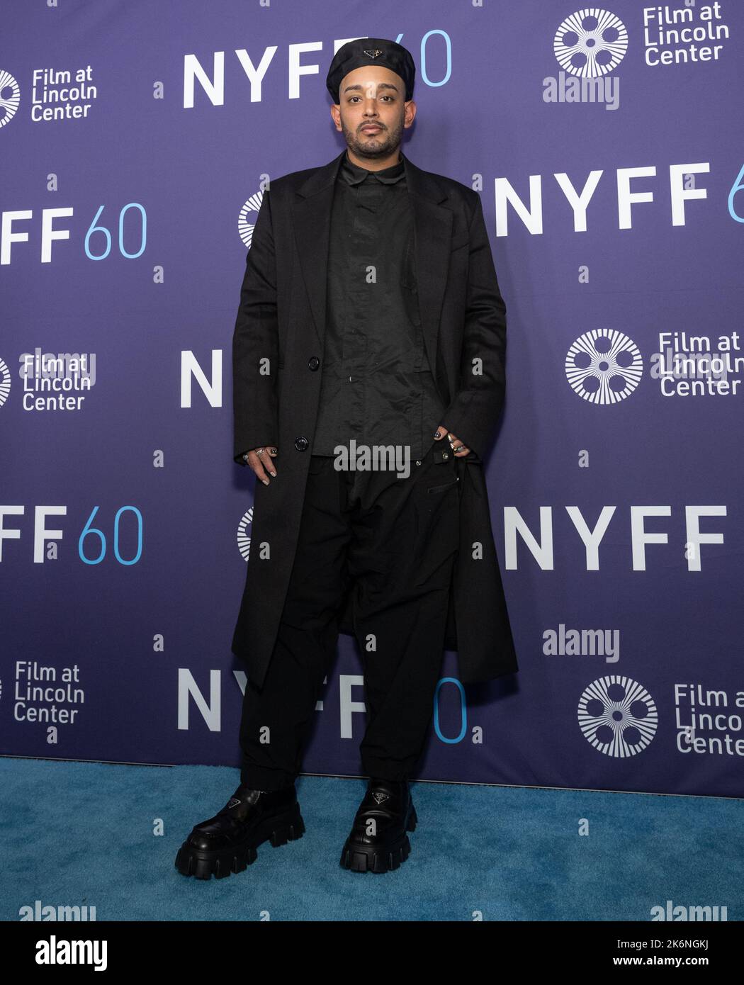 New York, États-Unis. 14th octobre 2022. Fern Rodriguez arrive sur le tapis rouge pour la première mondiale de « l'inspection » au Festival du film de New York à la salle Alice Tully à New York, NY, vendredi, 14 octobre 2022. Photo de Gabriele Holtermann/UPI crédit: UPI/Alay Live News Banque D'Images