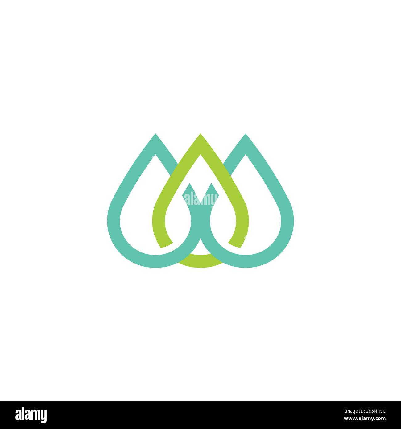 Isolated mineral water drop logo Banque d'images vectorielles - Alamy