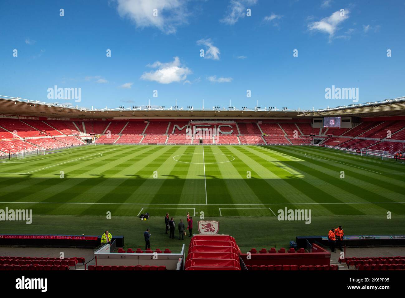 Middlesbrough, Royaume-Uni. 15th octobre 2022. Vue générale à l'intérieur du stade Riverside, en amont du match de championnat Sky Bet Middlesbrough vs Blackburn Rovers au stade Riverside, Middlesbrough, Royaume-Uni, 15th octobre 2022 (photo de James Heaton/News Images) à Middlesbrough, Royaume-Uni, le 10/15/2022. (Photo de James Heaton/News Images/Sipa USA) crédit: SIPA USA/Alay Live News Banque D'Images