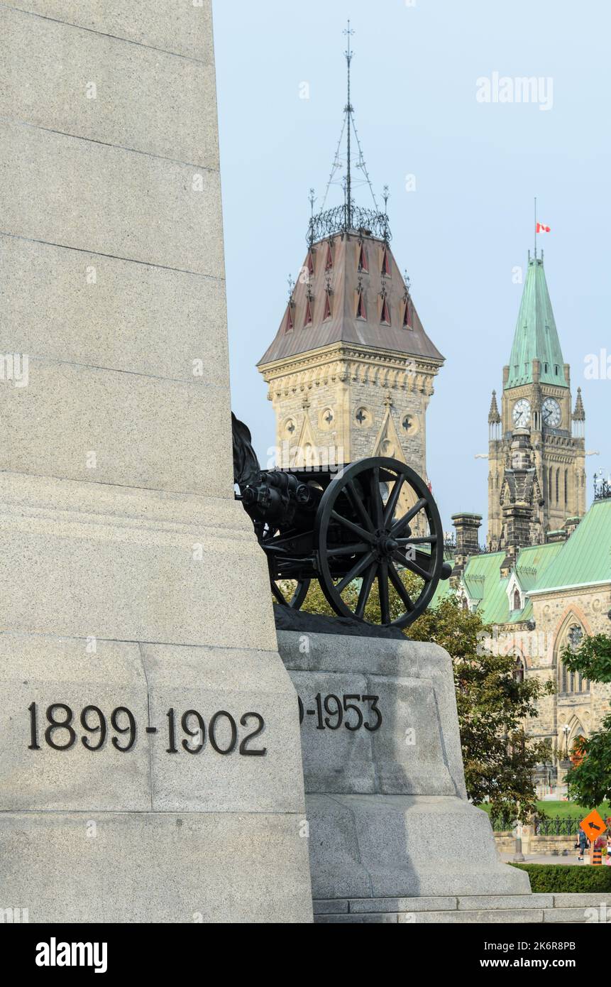 Le Monument commémoratif de guerre du Canada à Ottawa, Ontario, Canada Banque D'Images
