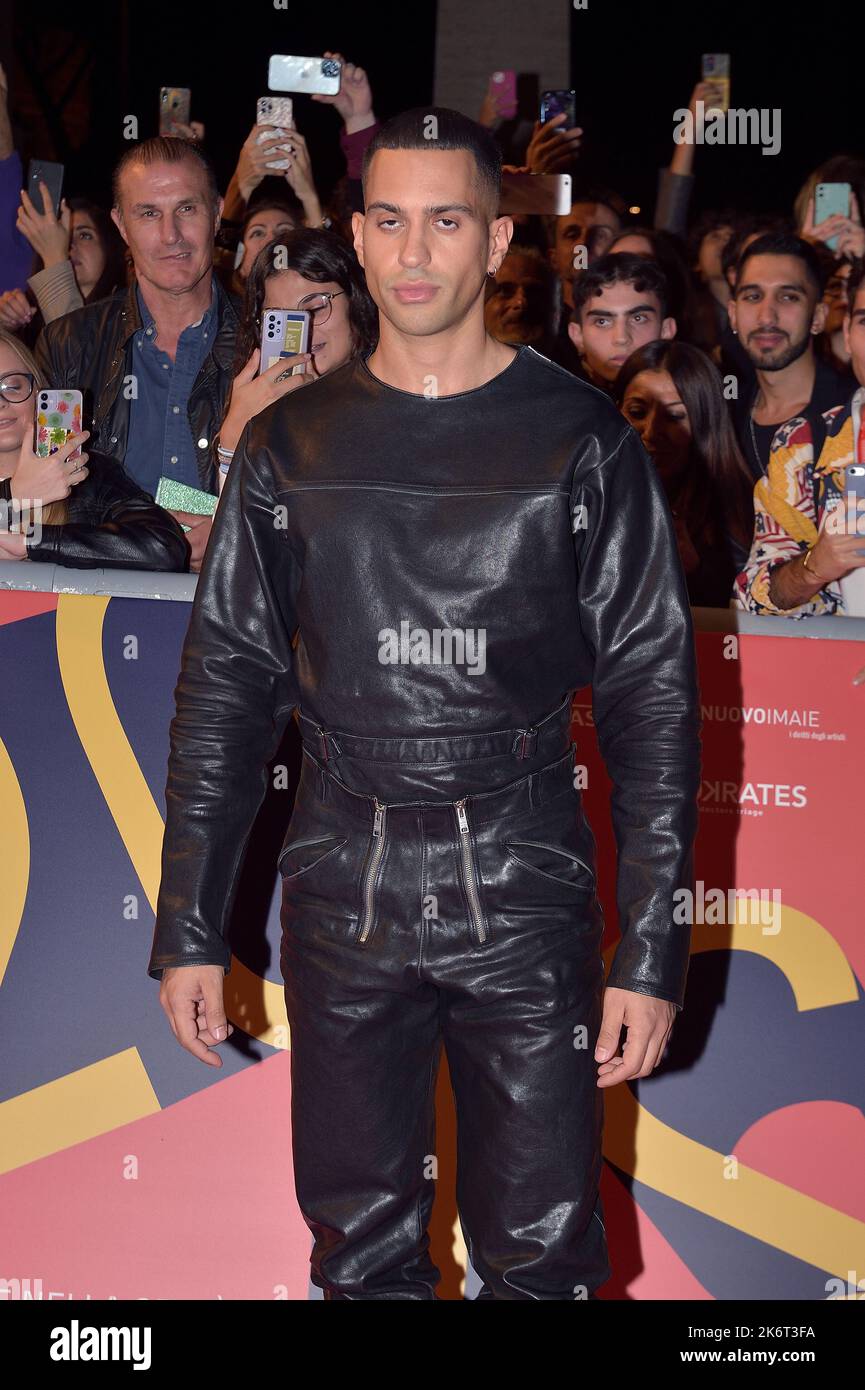 Rome, Italie. 14th octobre 2022. ROME, ITALIE - OCTOBRE 14: Alessandro Mahmood assiste au photocall de 'Mahmood' à Alice Nella Città lors du Festival du film de Rome 17th à l'Auditorium Parco Della Musica on 14 octobre 2022 à Rome, Italie. Credit: dpa/Alay Live News Banque D'Images