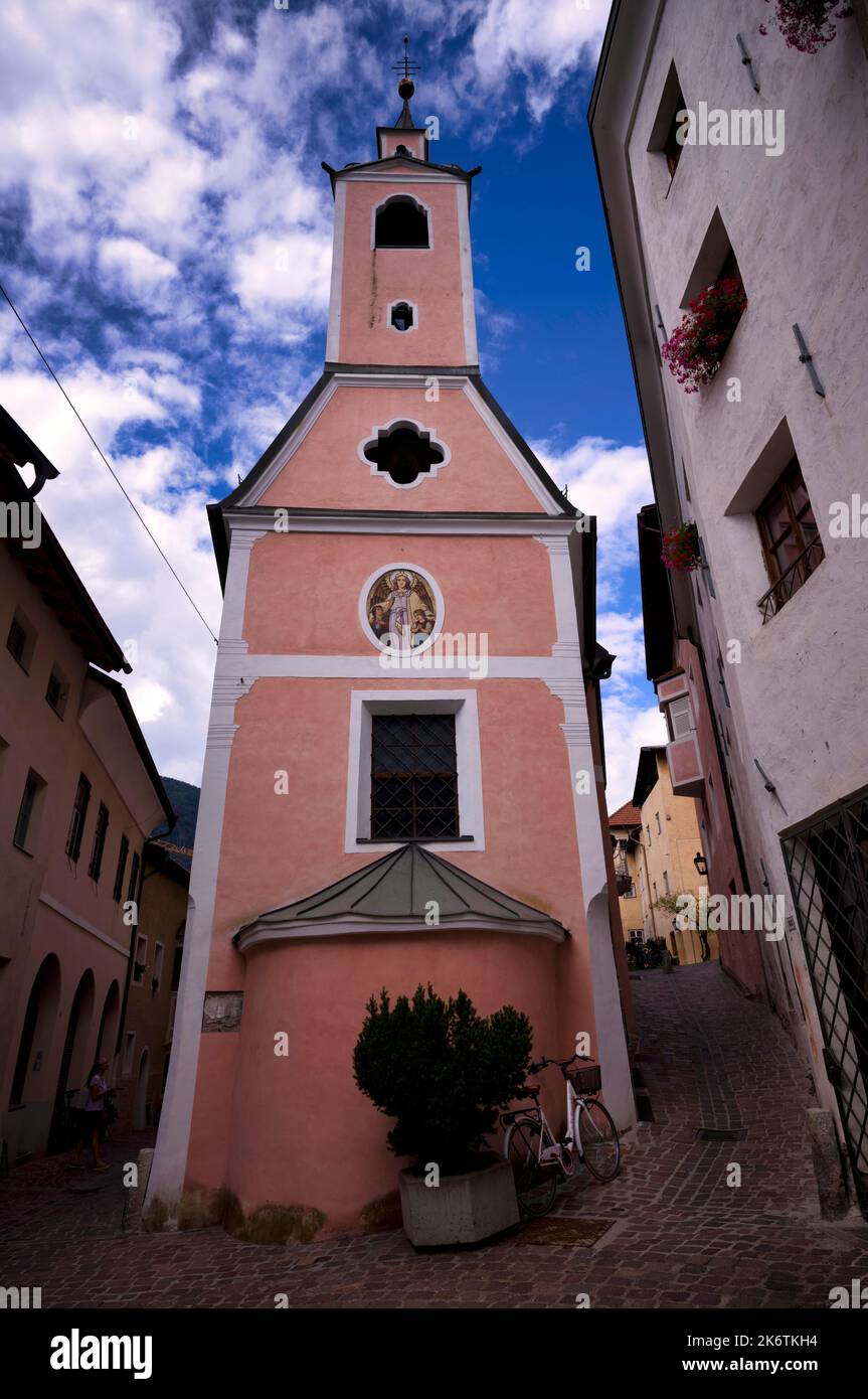 Église ange gardien, Bressanone, Tyrol du Sud, Trentin, Italie Banque D'Images