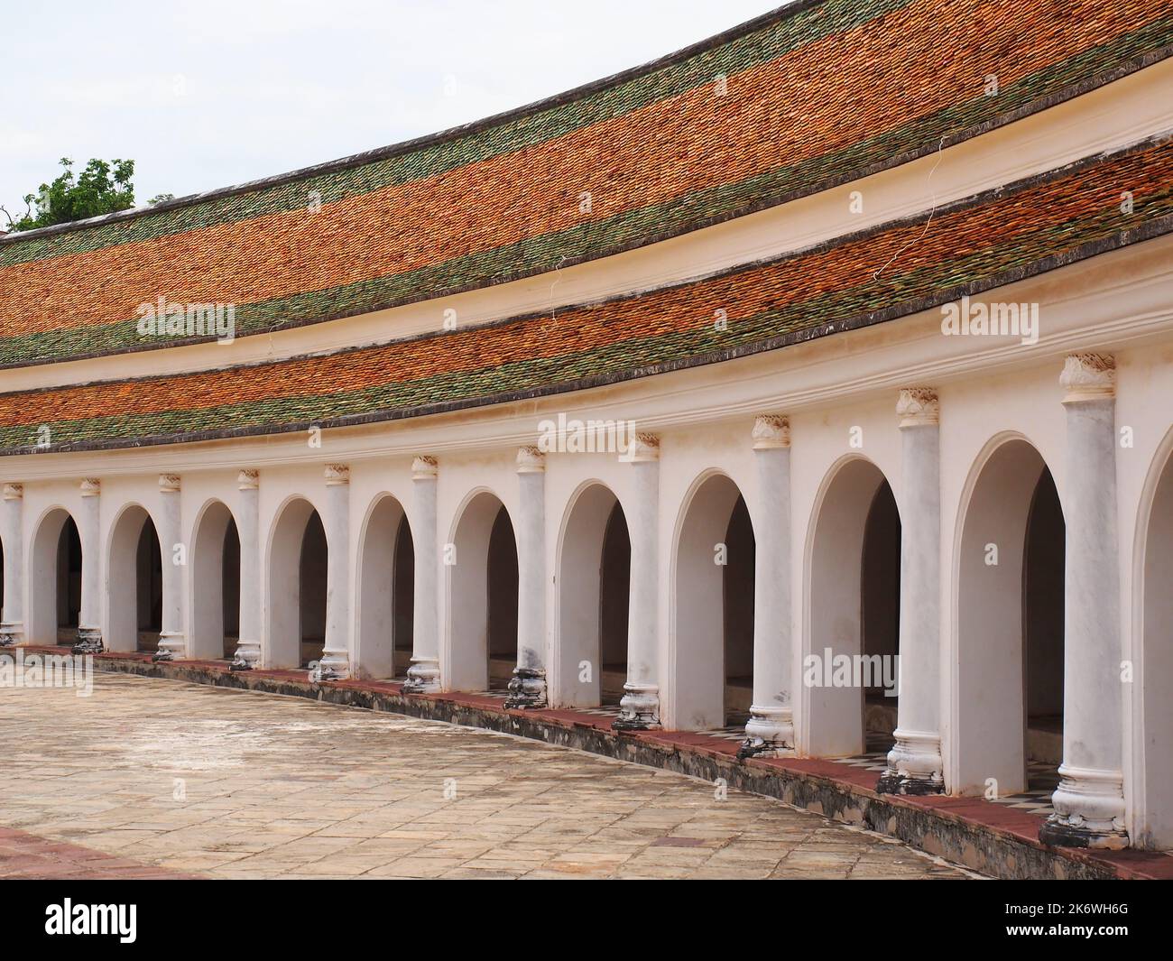 Couloir courbé de Phra Prathomchedi. La plus grande Pogoda dans le passé de la Thaïlande Histoire.Nakhon pathom, Thaïlande, 8th mai.2022. Banque D'Images