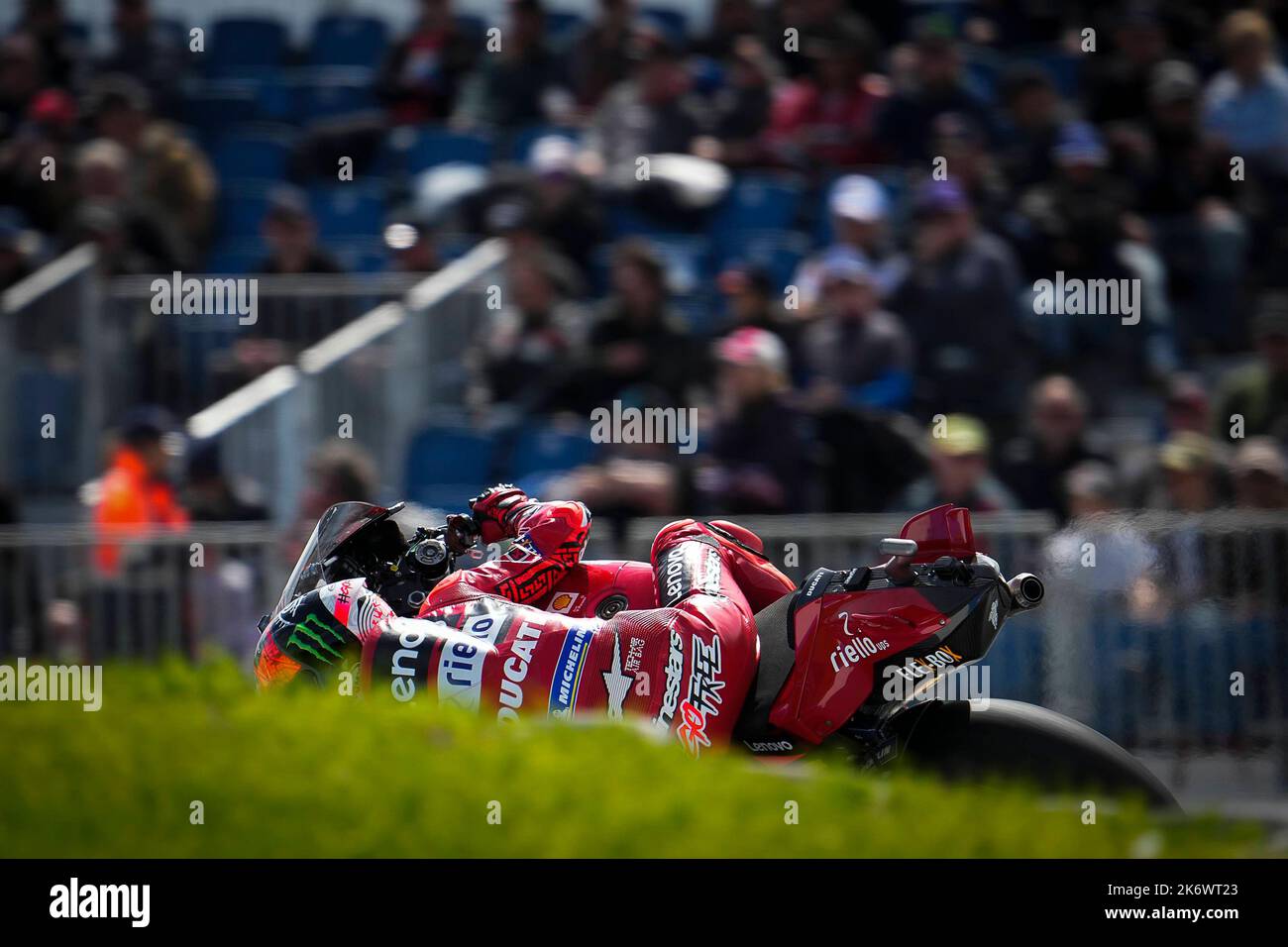 Phillip Island, Australie. 15th octobre 2022. Qualification Animoca Brands Grand Prix australien de MotoGP au circuit de Phillip Island. 15 octobre 2022 en photo: Italie Pecco Bagnaia Clasificacion del Gran Premio de MotoGP de Australia en el Circuito Internacional de Phillip Island. 15 de Octubre de 2022 POOL/ MotoGP.com/Cordon les images de presse seront à usage éditorial uniquement. Crédit obligatoire: © motogp.com crédit: CORMON PRESSE/Alay Live News Banque D'Images