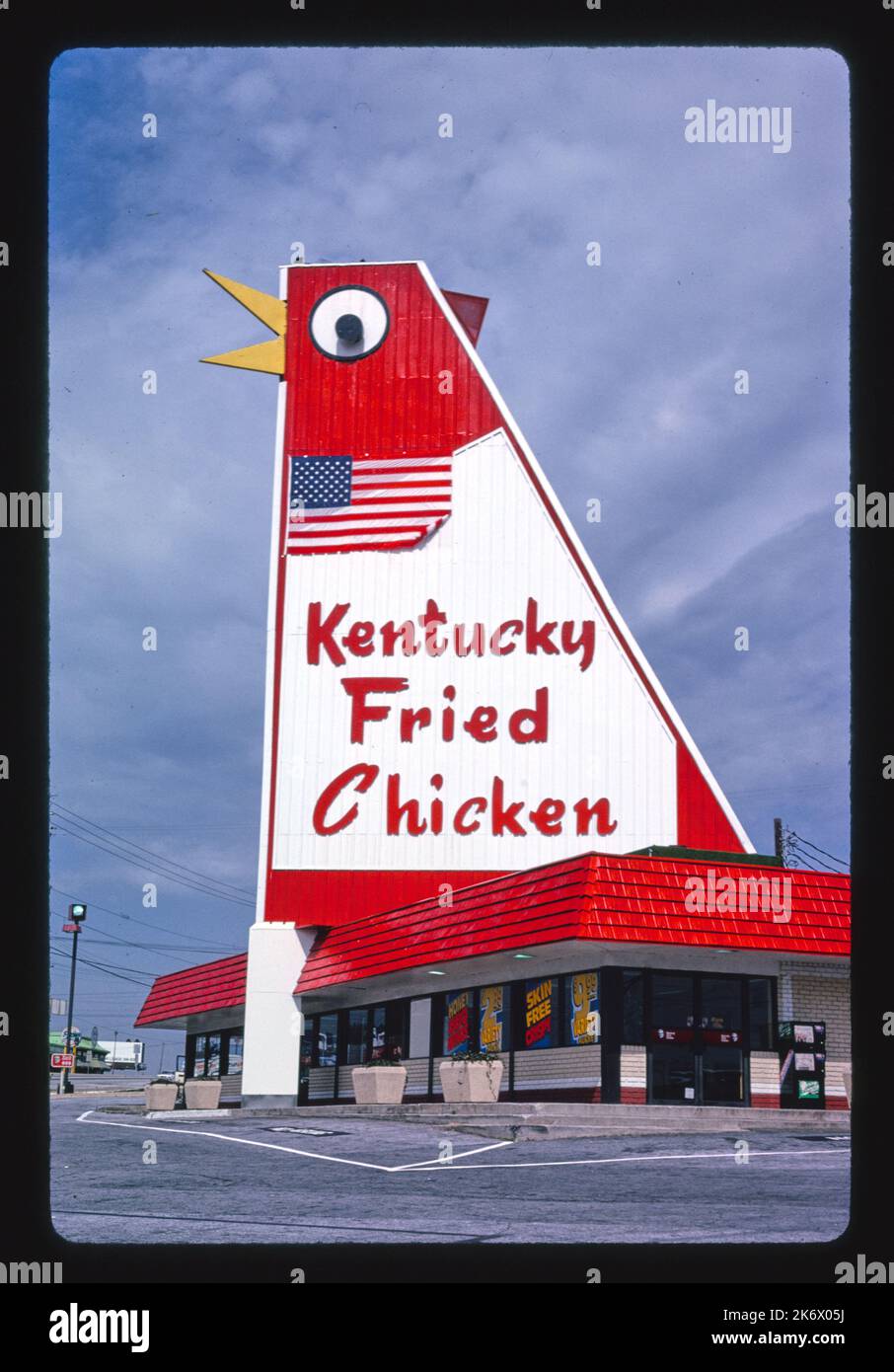 John Margolies - l'Amérique routière - Kentucky Fried Chicken, Marietta, Géorgie - 1992 Banque D'Images