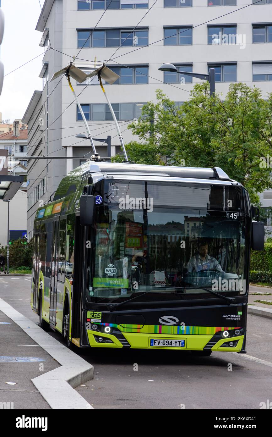 Frankreich, St-Etienne, autobus // France, St-Etienne, autobus Banque D'Images