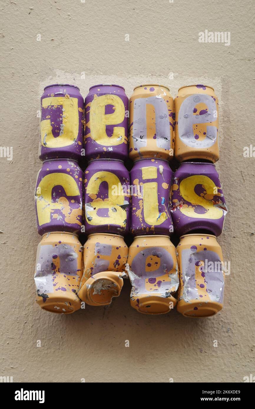 Paris, Butte aux Cailles, Street Art // Paris, Butte aux Cailles, Street Art Banque D'Images