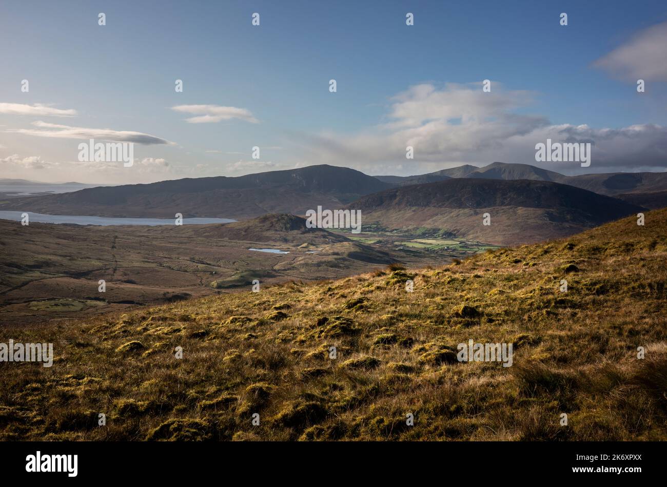 Une vue magnifique pendant la marche de Granuaile Loop Walk à Derreen sur l'île d'Achill, en Irlande. Banque D'Images