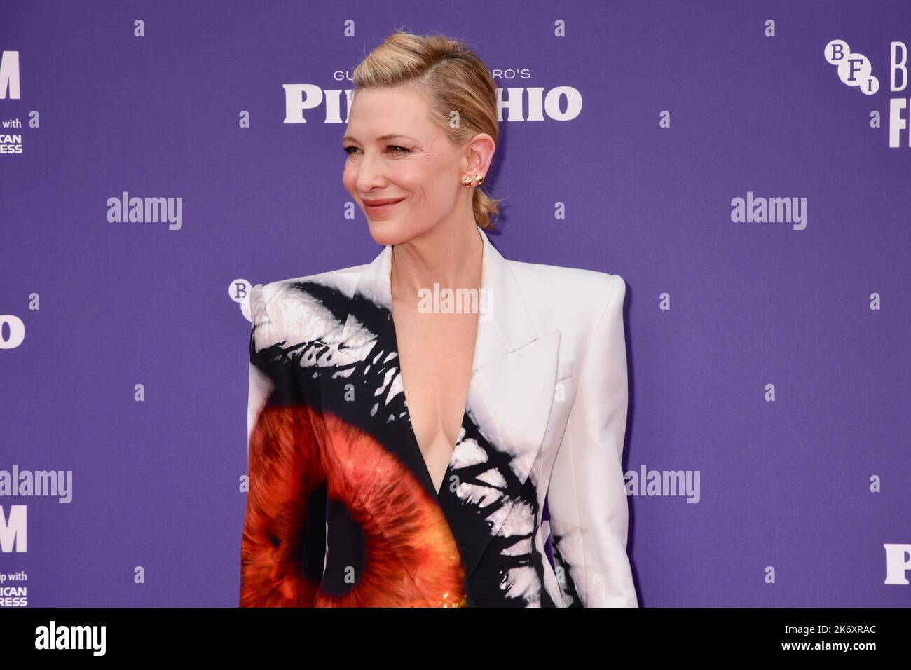 Cate Blanchett, Guillermo Del Toros Pinocchio, BFI London film Festival, Royal Festival Hall, Southbank, Londres. ROYAUME-UNI Banque D'Images