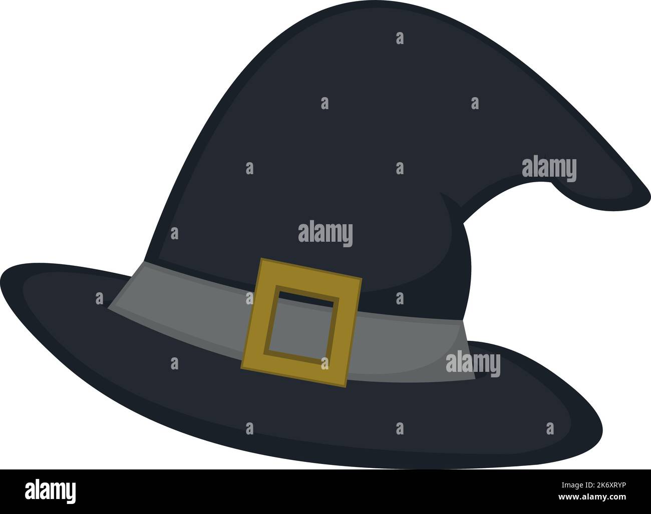 Illustration vectorielle d'un chapeau de sorcier ou de sorcier Illustration de Vecteur