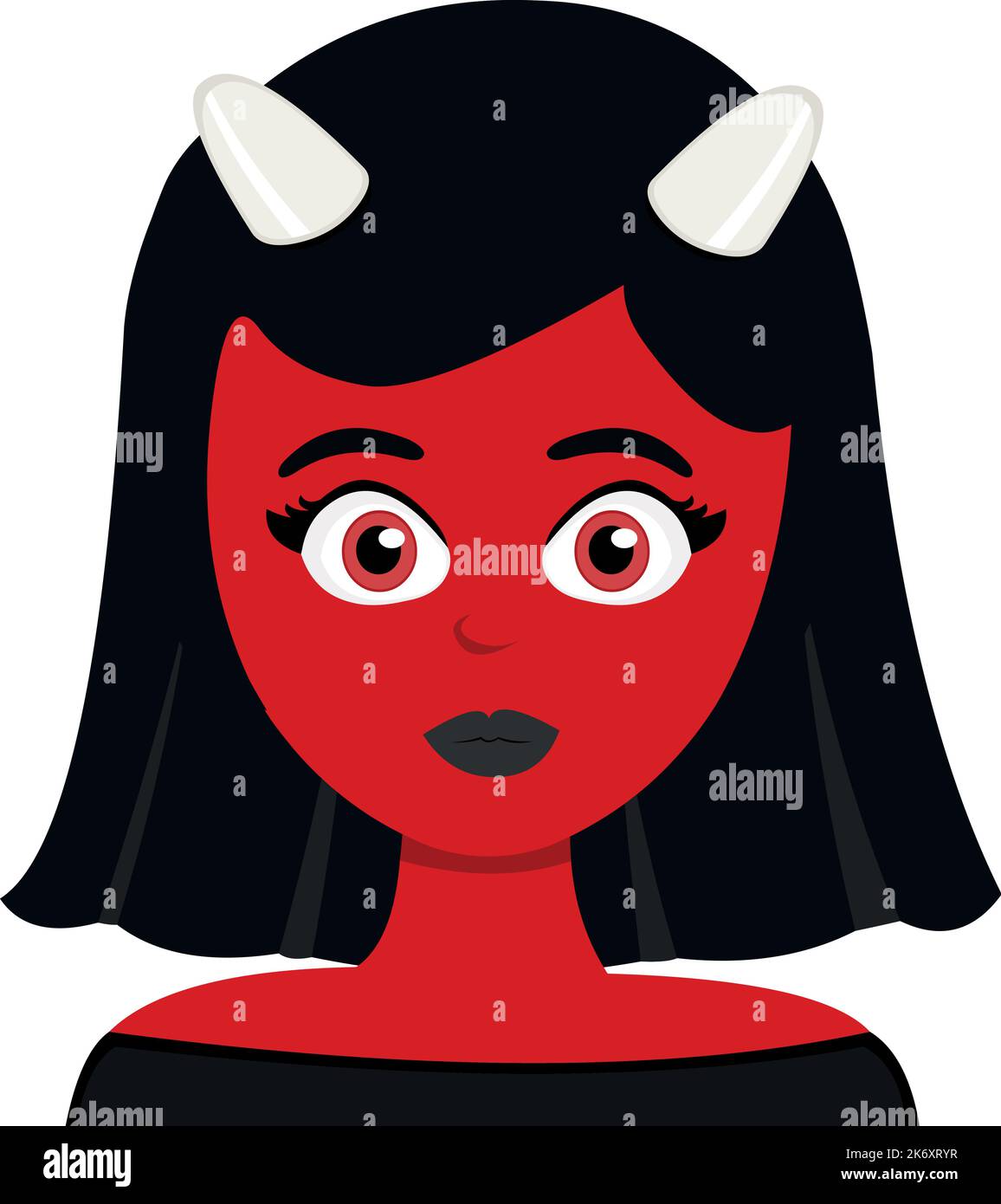 Woman cartoon devil satan Banque d'images vectorielles - Alamy