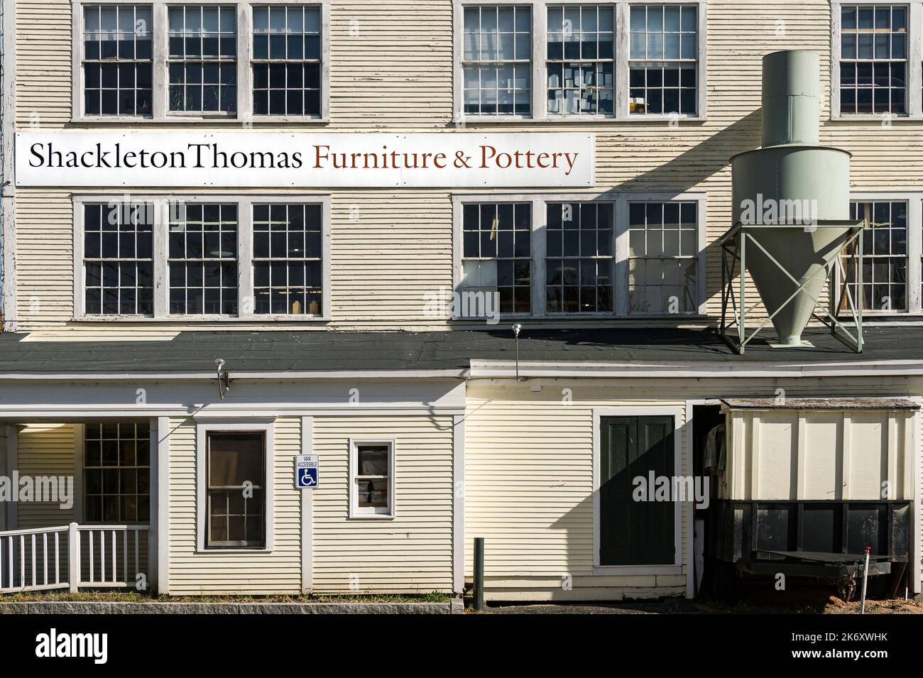 Meubles et poterie Shackleton Thomas dans le Vermont. Banque D'Images