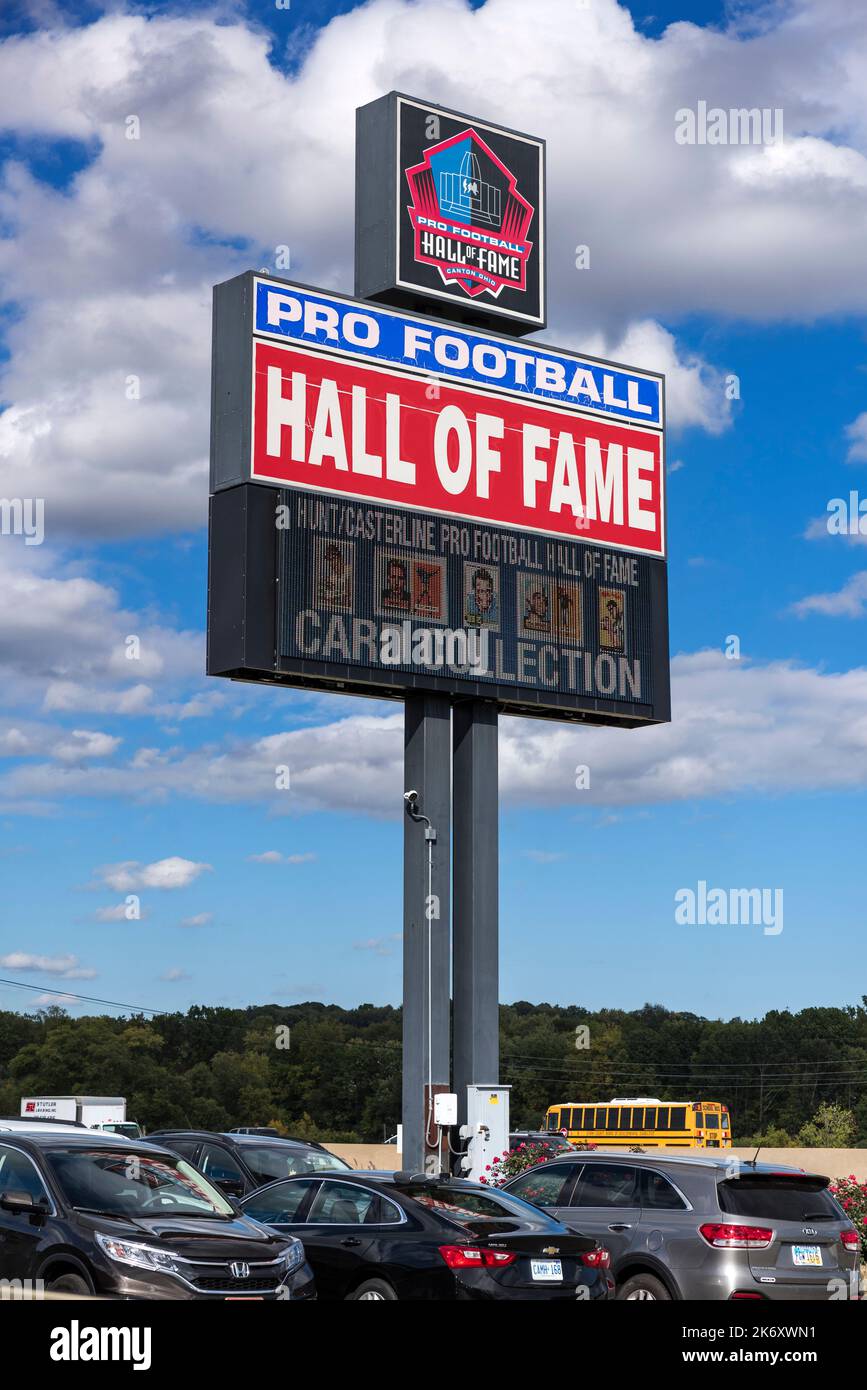 Pro Football Hall of Fame, Canton, Ohio, USA. Banque D'Images