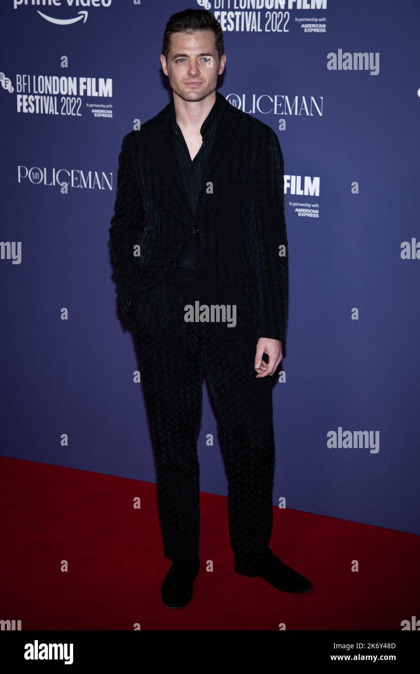 Londres, Royaume-Uni. 15th octobre 2022. Robbie Rogers assiste à la première européenne de « mon policier » lors du BFI London film Festival 66th au Royal Festival Hall, Londres. Crédit : SOPA Images Limited/Alamy Live News Banque D'Images
