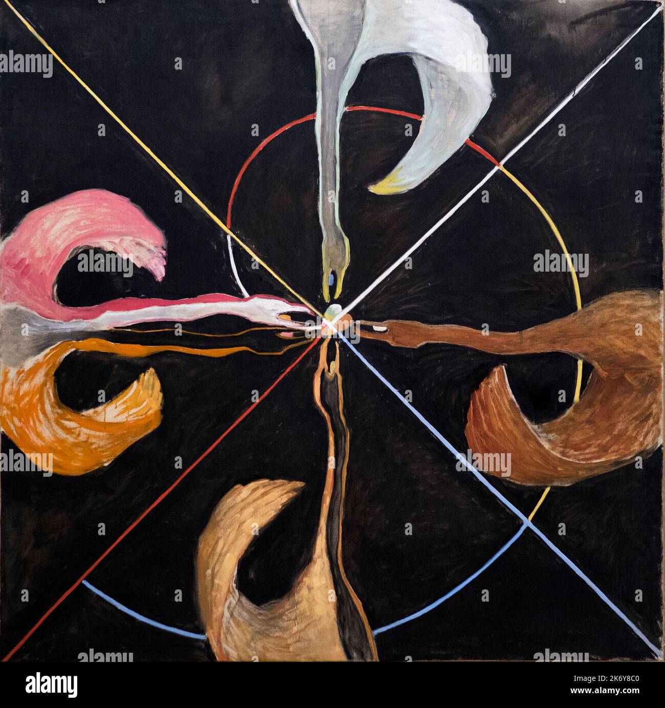 Hilma af Klint. Groupe IX/SUW, The Swan, n° 7. 1915. Banque D'Images