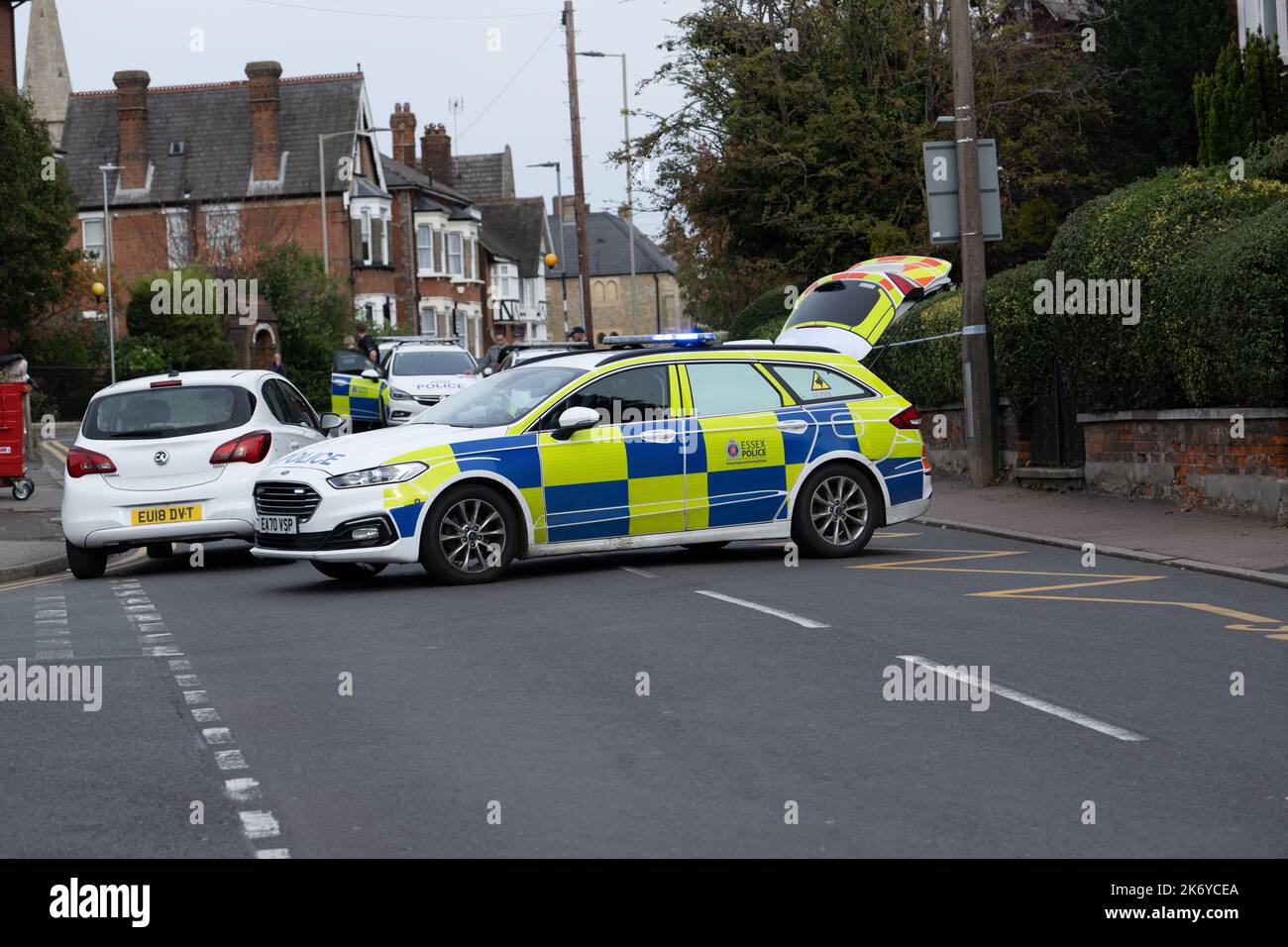 Brentwood Essex, Royaume-Uni. 16th octobre 2022. Incident majeur de la police d'Essex Eastfield Road Brentwood Essex. La police d'Essex a été approchée pour commentaire crédit: Ian Davidson/Alay Live News Banque D'Images