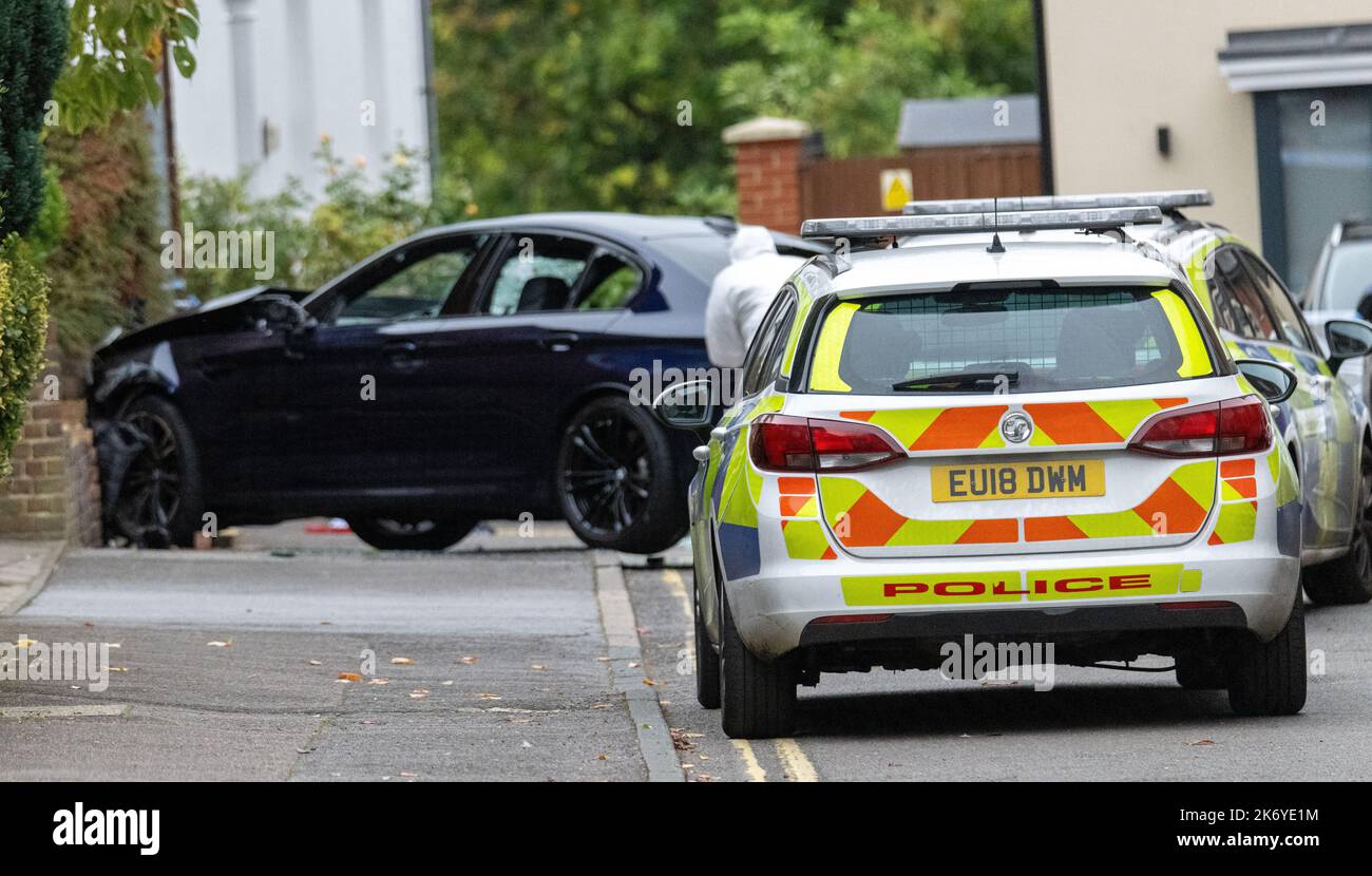 Brentwood Essex, Royaume-Uni. 16th octobre 2022. Incident majeur de la police d'Essex Eastfield Road Brentwood Essex. La police d'Essex a été approchée pour commentaires Agent de médecine légale crédit: Ian Davidson/Alay Live News Banque D'Images