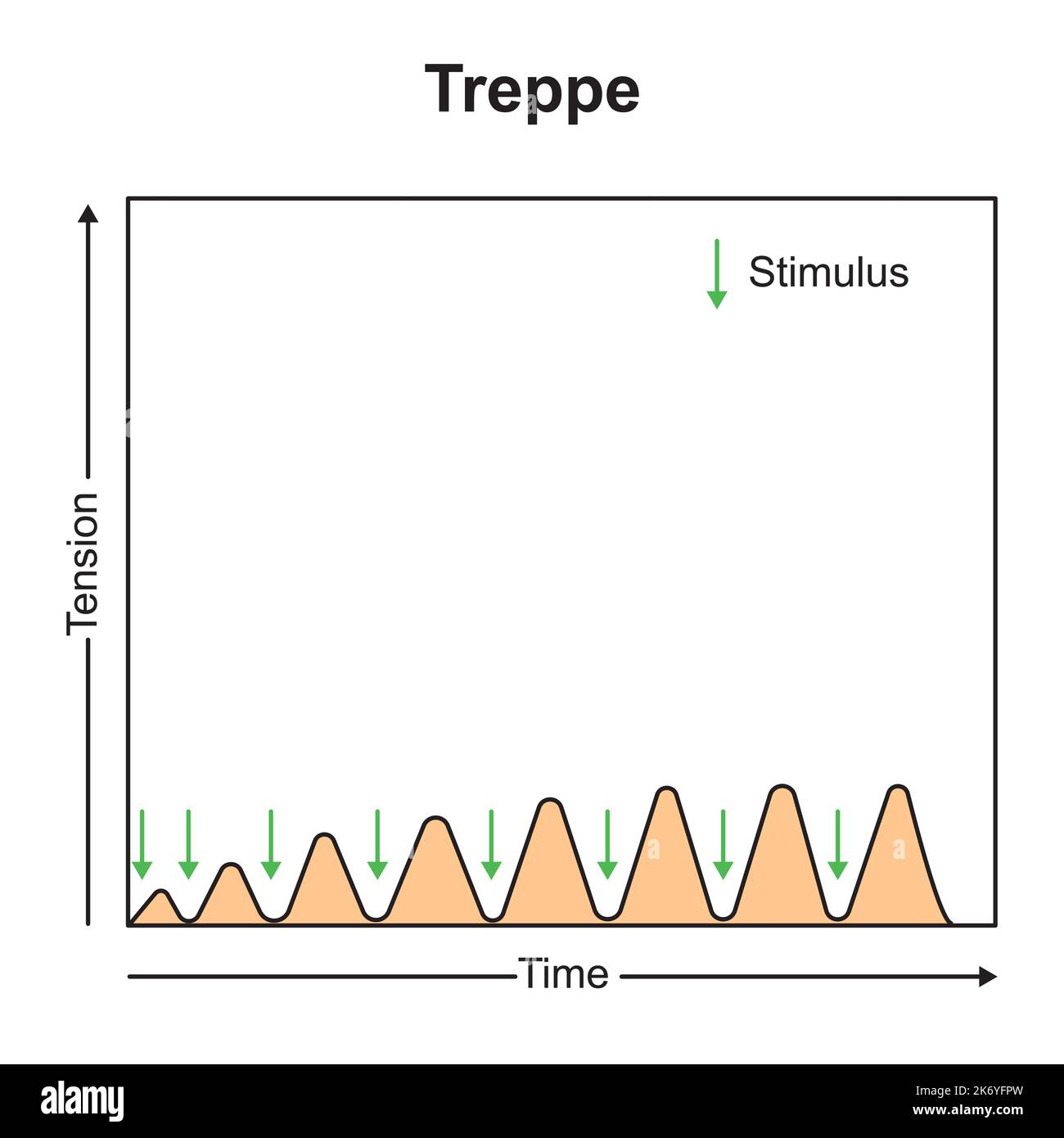 Conception scientifique de Treppe Curve. Symboles colorés. Illustration vectorielle. Illustration de Vecteur