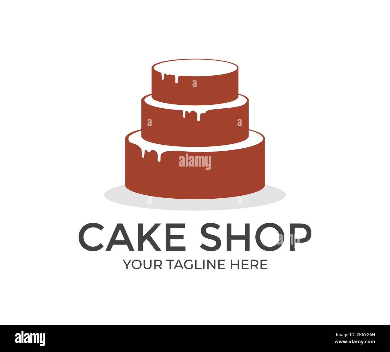 Cupcake, Sweet cake, boulangerie à gâteaux, pâtisserie, logo de la boutique à gâteaux. Concept pour la conception et l'illustration de vecteur de café ou de boulangerie. Illustration de Vecteur