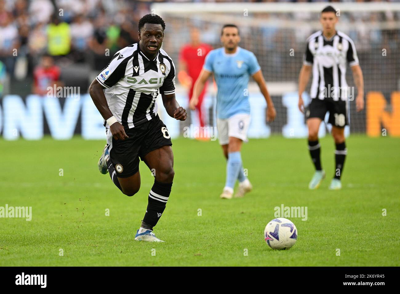 Stade Olimpico, Roma, Italie. 16th octobre 2022. Serie A football, Latium contre Udinese; Jean-Victor Makengo d'Udinese crédit: Action plus Sports/Alamy Live News Banque D'Images