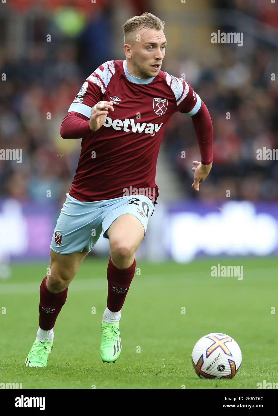 Southampton, Royaume-Uni. 16th octobre 2022. Jarrod Bowen de West Ham s'est Uni lors du match de la Premier League au stade St Mary's, à Southampton. Le crédit photo devrait se lire: Paul Terry/Sportimage crédit: Sportimage/Alay Live News Banque D'Images