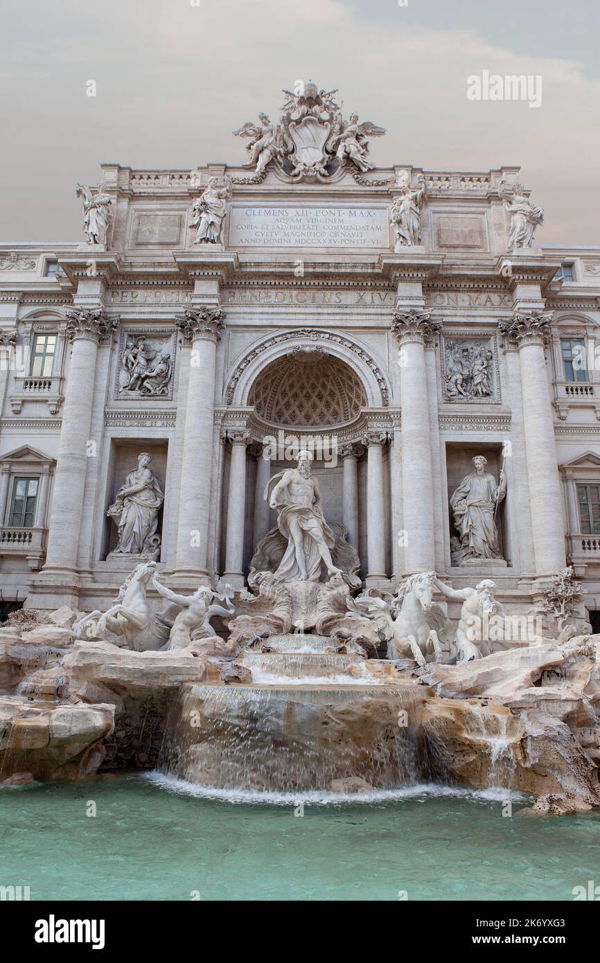 Fontaine de Trevi à Rome, Italie Banque D'Images