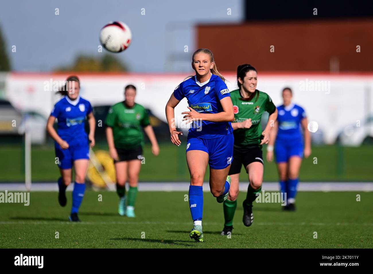 Rhianne Oakley de Cardiff City Women FC - obligatoire By-line: Ashley Crowden - 16/10/2022 - FOOTBALL - Cardiff International Sports Stadium - Cardiff, pays de Galles - Cardiff City Women FC vs Aberystwyth Town WomenÕs FC - Genero Adran Premier phase 1 22/23 Banque D'Images