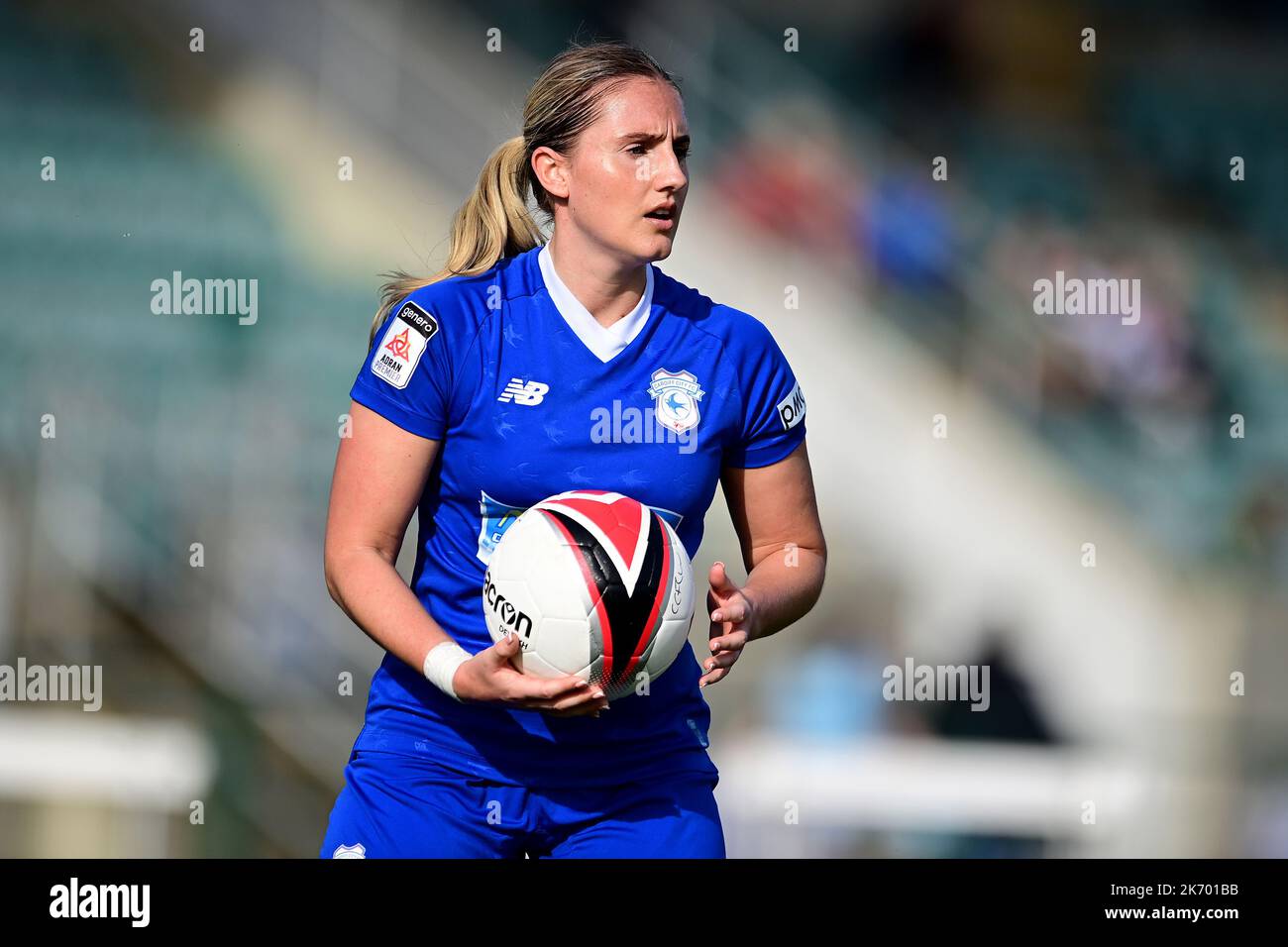 Cardiff, Royaume-Uni. 16th octobre 2022. Genero Adran Premier phase 1 22/23: Cardiff City FC / Aberystwyth Town FC. Hannah Power of Cardiff City Women FC - crédit en ligne obligatoire : Ashley Crowden/Alay Live News Banque D'Images Cardiff, Royaume-Uni. 16th octobre 2022. Genero Adran Premier phase 1 22/23: Cardiff City FC / Aberystwyth Town FC. Hannah Power of Cardiff City Women FC - crédit en ligne obligatoire : Ashley Crowden/Alay Live News Banque D'Images