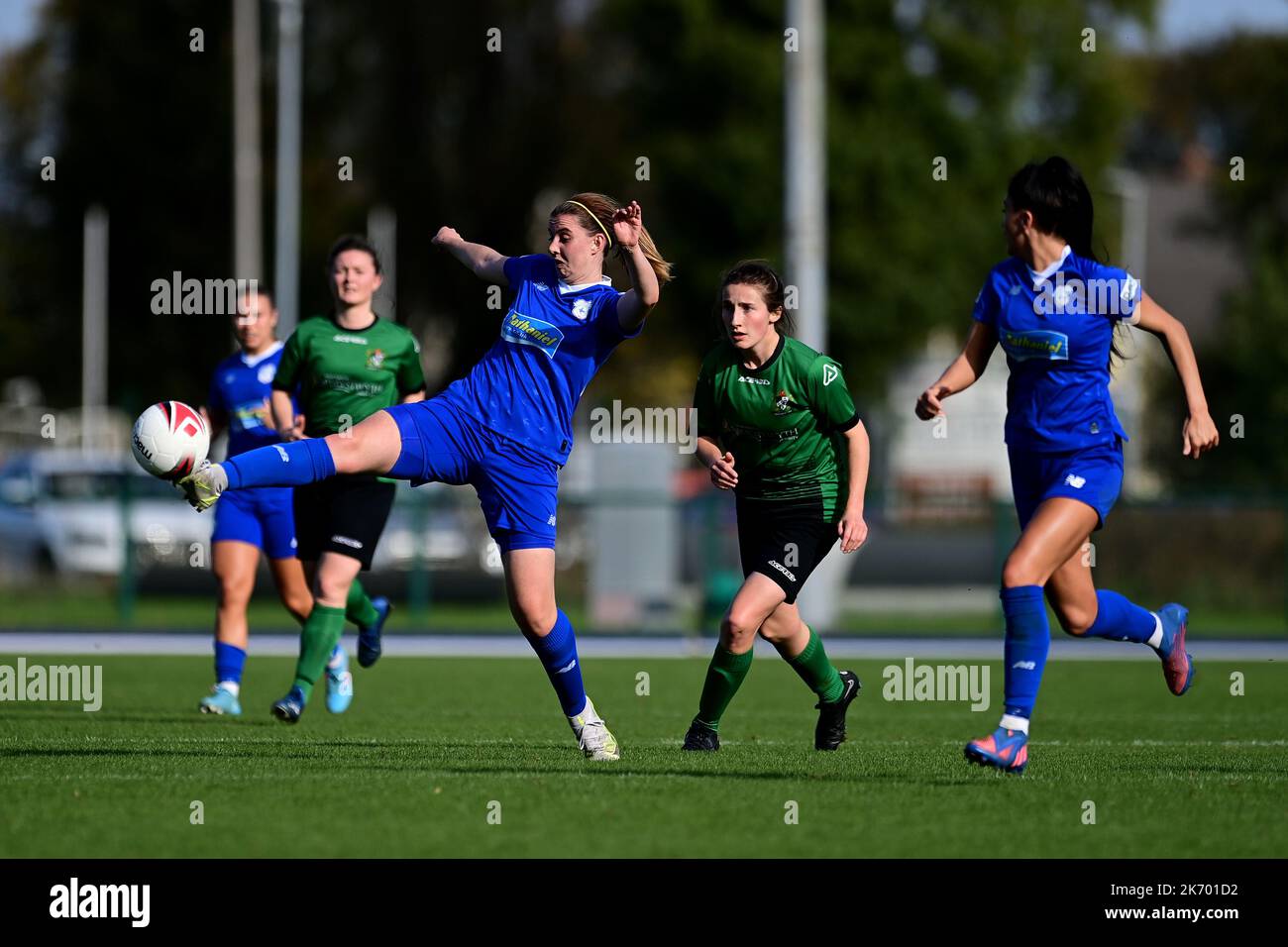 Cardiff, Royaume-Uni. 16th octobre 2022. Genero Adran Premier phase 1 22/23: Cardiff City FC / Aberystwyth Town FC. Zoe Atkins de Cardiff City Women FC - crédit de ligne obligatoire: Ashley Crowden/Alay Live News Banque D'Images Cardiff, Royaume-Uni. 16th octobre 2022. Genero Adran Premier phase 1 22/23: Cardiff City FC / Aberystwyth Town FC. Zoe Atkins de Cardiff City Women FC - crédit de ligne obligatoire: Ashley Crowden/Alay Live News Banque D'Images