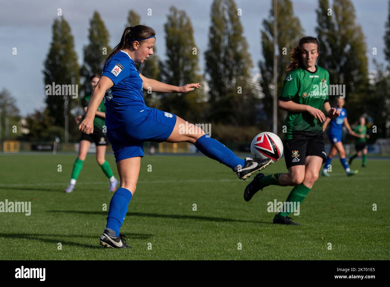 Cardiff, Royaume-Uni. 16th octobre 2022. Genero Adran Premier phase 1 22/23: Cardiff City FC / Aberystwyth Town FC. Megan Saunders of Cardiff City Women FC - crédit en ligne obligatoire : Ashley Crowden/Alay Live News Banque D'Images Cardiff, Royaume-Uni. 16th octobre 2022. Genero Adran Premier phase 1 22/23: Cardiff City FC / Aberystwyth Town FC. Megan Saunders of Cardiff City Women FC - crédit en ligne obligatoire : Ashley Crowden/Alay Live News Banque D'Images