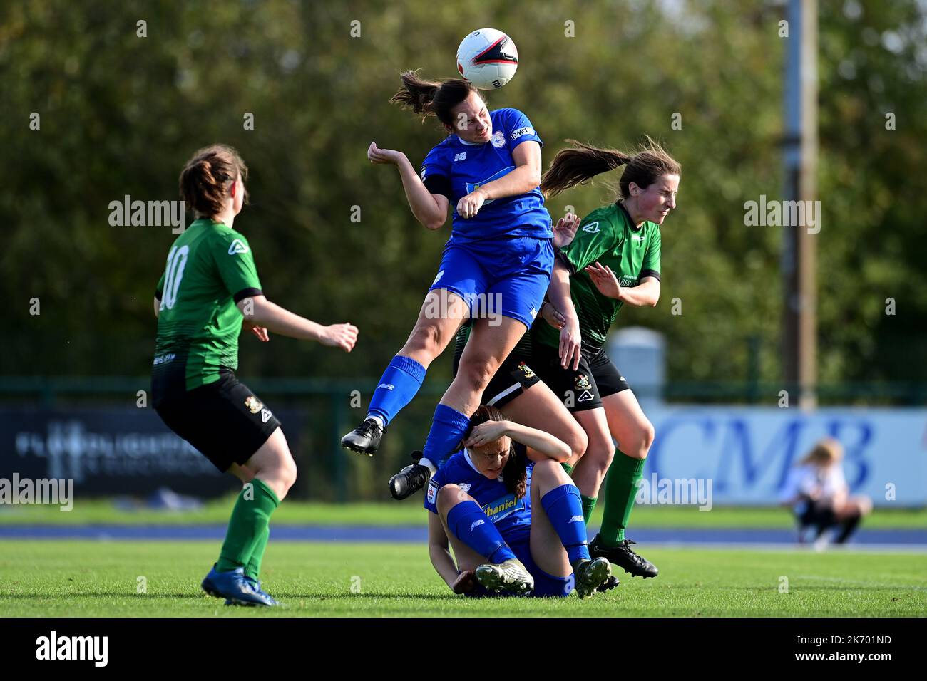 Cardiff, Royaume-Uni. 16th octobre 2022. Genero Adran Premier phase 1 22/23: Cardiff City FC / Aberystwyth Town FC. Siobhan Walsh de Cardiff City Women FC - crédit de ligne obligatoire : Ashley Crowden/Alay Live News Banque D'Images Cardiff, Royaume-Uni. 16th octobre 2022. Genero Adran Premier phase 1 22/23: Cardiff City FC / Aberystwyth Town FC. Siobhan Walsh de Cardiff City Women FC - crédit de ligne obligatoire : Ashley Crowden/Alay Live News Banque D'Images