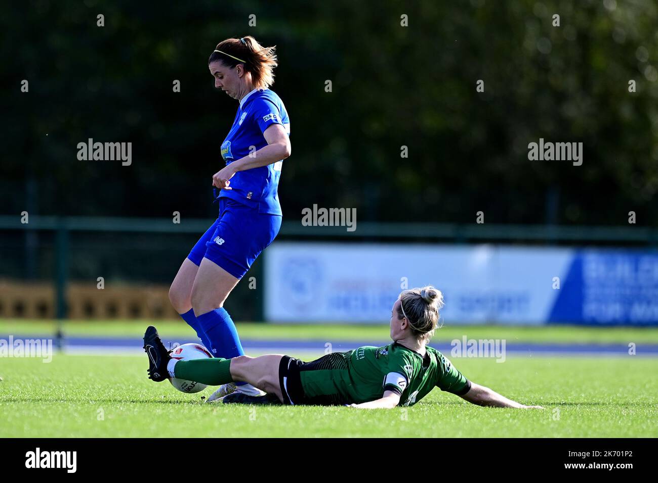 Cardiff, Royaume-Uni. 16th octobre 2022. Genero Adran Premier phase 1 22/23: Cardiff City FC / Aberystwyth Town FC. Zoe Atkins de Cardiff City Women FC - crédit de ligne obligatoire: Ashley Crowden/Alay Live News Banque D'Images Cardiff, Royaume-Uni. 16th octobre 2022. Genero Adran Premier phase 1 22/23: Cardiff City FC / Aberystwyth Town FC. Zoe Atkins de Cardiff City Women FC - crédit de ligne obligatoire: Ashley Crowden/Alay Live News Banque D'Images