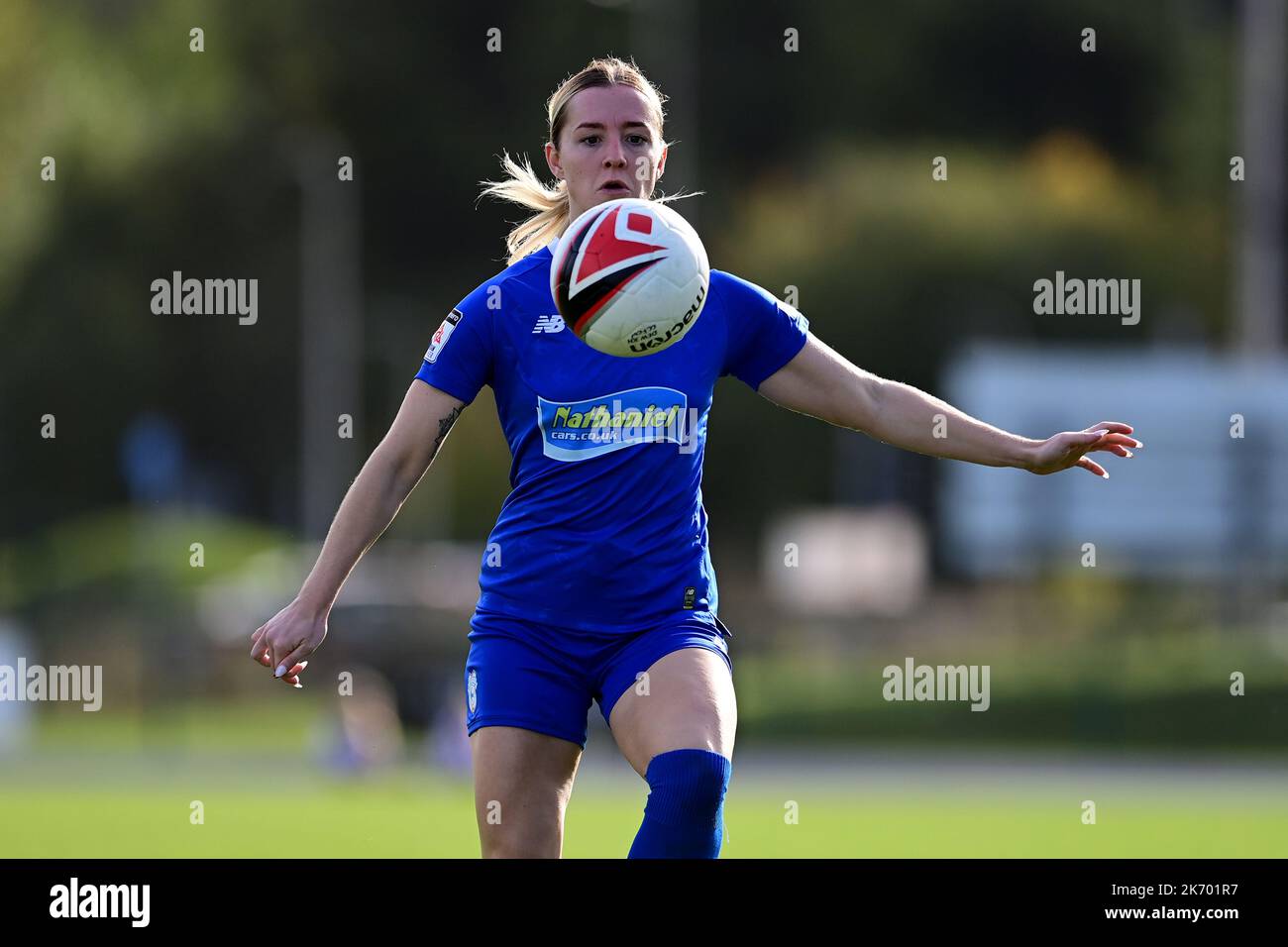 Cardiff, Royaume-Uni. 16th octobre 2022. Genero Adran Premier phase 1 22/23: Cardiff City FC / Aberystwyth Town FC. Danielle Green de Cardiff City Women FC - crédit direct obligatoire : Ashley Crowden/Alay Live News Banque D'Images Cardiff, Royaume-Uni. 16th octobre 2022. Genero Adran Premier phase 1 22/23: Cardiff City FC / Aberystwyth Town FC. Danielle Green de Cardiff City Women FC - crédit direct obligatoire : Ashley Crowden/Alay Live News Banque D'Images
