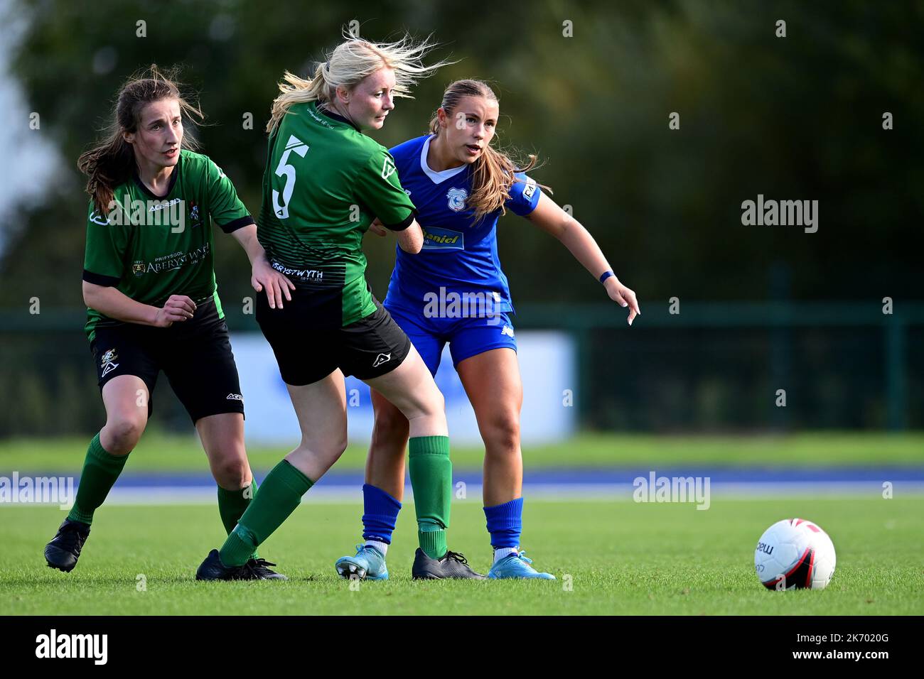 Cardiff, Royaume-Uni. 16th octobre 2022. Genero Adran Premier phase 1 22/23: Cardiff City FC / Aberystwyth Town FC. Seren Watkins de Cardiff City Women FC - crédit de ligne obligatoire: Ashley Crowden/Alay Live News Banque D'Images