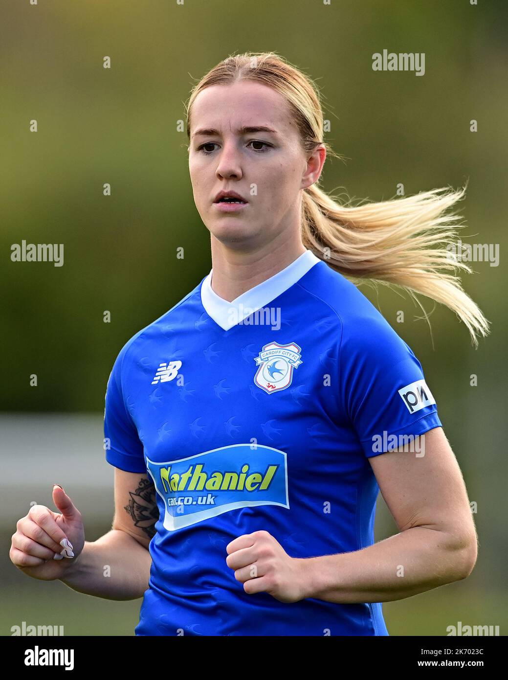 Cardiff, Royaume-Uni. 16th octobre 2022. Genero Adran Premier phase 1 22/23: Cardiff City FC / Aberystwyth Town FC. Danielle Green de Cardiff City Women FC - crédit direct obligatoire : Ashley Crowden/Alay Live News Banque D'Images Cardiff, Royaume-Uni. 16th octobre 2022. Genero Adran Premier phase 1 22/23: Cardiff City FC / Aberystwyth Town FC. Danielle Green de Cardiff City Women FC - crédit direct obligatoire : Ashley Crowden/Alay Live News Banque D'Images