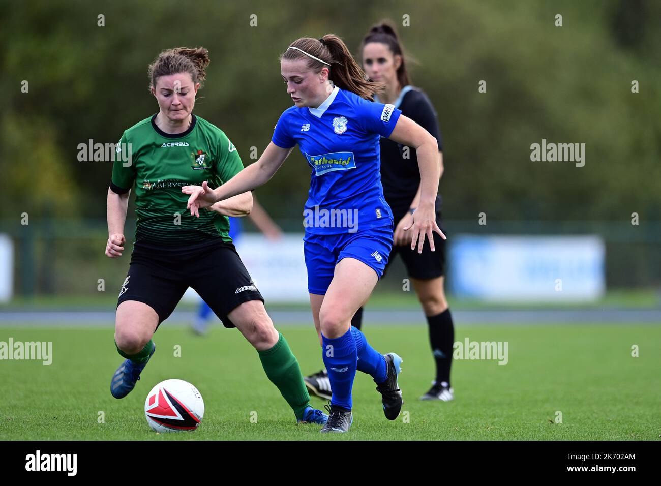 Cardiff, Royaume-Uni. 16th octobre 2022. Genero Adran Premier phase 1 22/23: Cardiff City FC / Aberystwyth Town FC. Ffion Price of Cardiff City Women FC - crédit en ligne obligatoire : Ashley Crowden/Alay Live News Banque D'Images