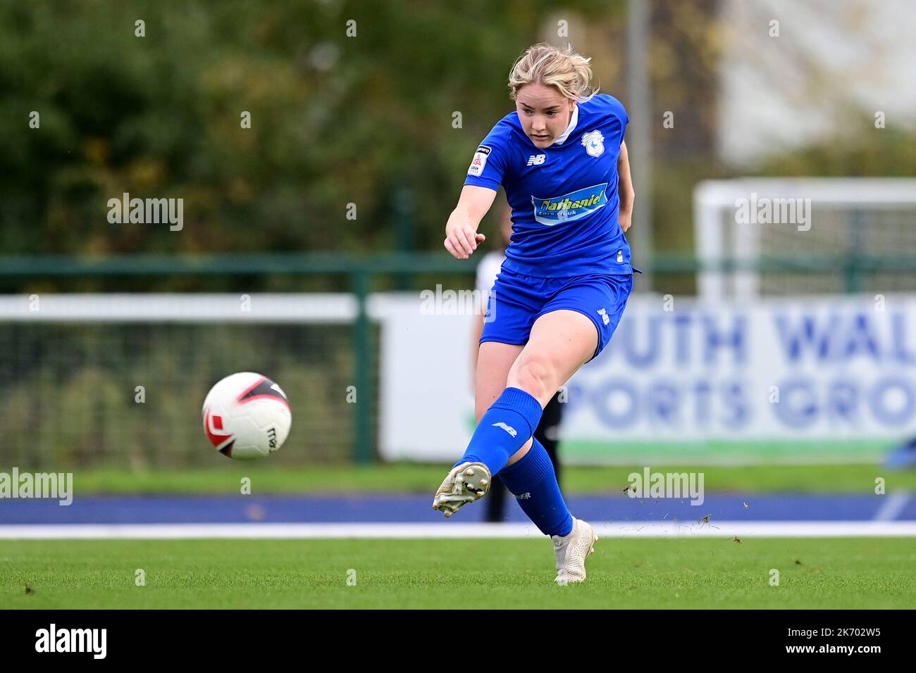 Cardiff, Royaume-Uni. 16th octobre 2022. Genero Adran Premier phase 1 22/23: Cardiff City FC / Aberystwyth Town FC. Phoebie Poole de Cardiff City Women FC - crédit en ligne obligatoire : Ashley Crowden/Alay Live News Banque D'Images Cardiff, Royaume-Uni. 16th octobre 2022. Genero Adran Premier phase 1 22/23: Cardiff City FC / Aberystwyth Town FC. Phoebie Poole de Cardiff City Women FC - crédit en ligne obligatoire : Ashley Crowden/Alay Live News Banque D'Images