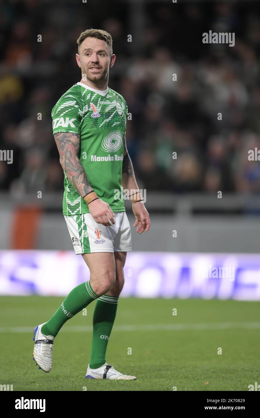 Leeds, Royaume-Uni . 16th octobre 2022 ; Headingley, &#x200e ; Leeds&#x200e ;, England&#x200e ;, : coupe du monde de rugby à XIII jamaïquain contre Irlande : Richie Myler of Ireland Credit: Action plus Sports Images/Alay Live News Banque D'Images