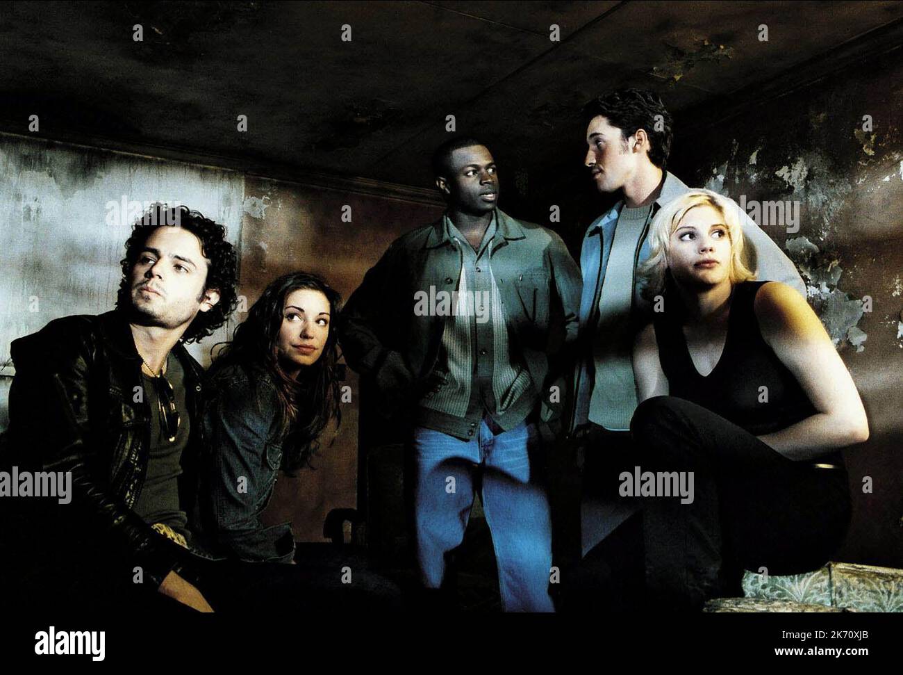 LUKE KIRBY, BIANCA KAJLICH, SEAN PATRICK THOMAS, THOMAS IAN NICHOLAS, HALLOWEEN: RÉSURRECTION, 2002 Banque D'Images