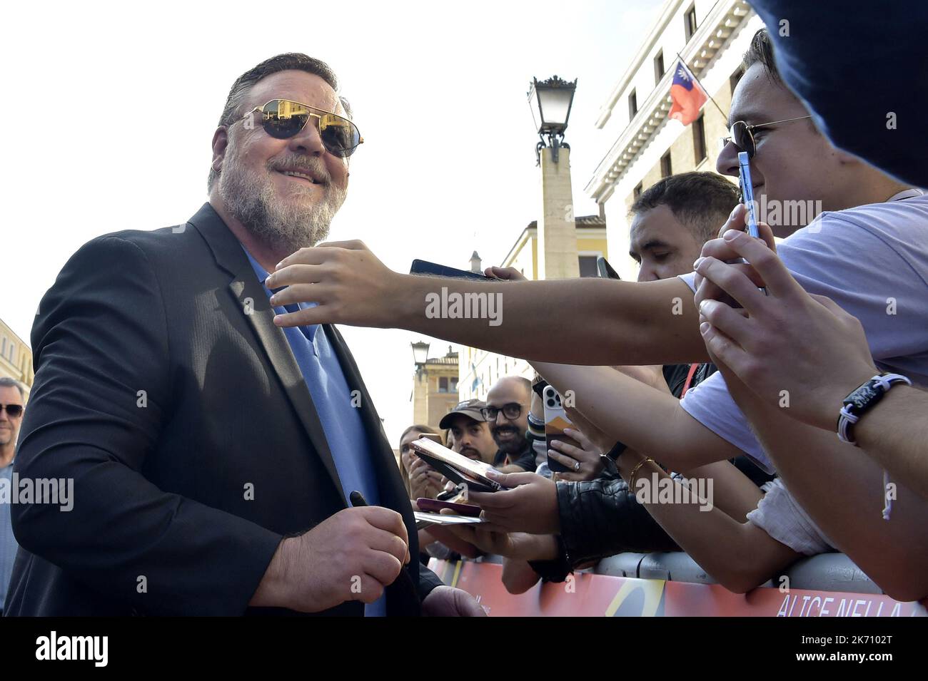 Rome, Italie. 15th octobre 2022. Russell Crowe assiste au tapis rouge de Russell Crowe à Alice Nella Città lors du Festival du film de Rome 17th à l'Auditorium della Conciliazione, samedi, 15 octobre 2022 à Rome, Italie. Photo de Rocco Spaziani/UPI crédit: UPI/Alay Live News Banque D'Images