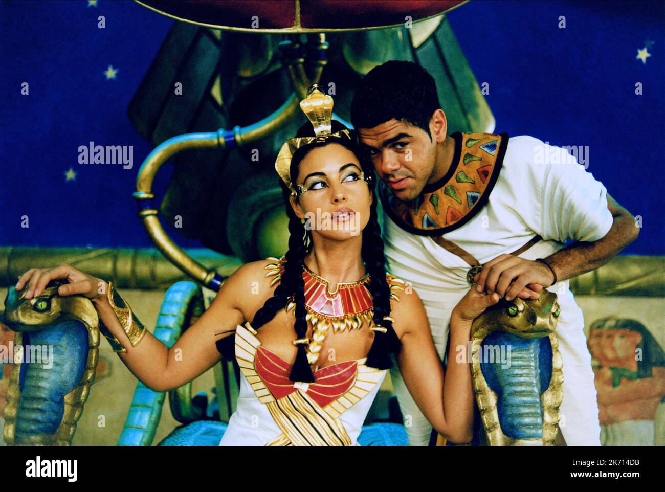 BELLUCCI,DEBBOUZE, ASTÉRIX ET OBELIX: MISSION CLEOPATRA, 2002 Banque D'Images